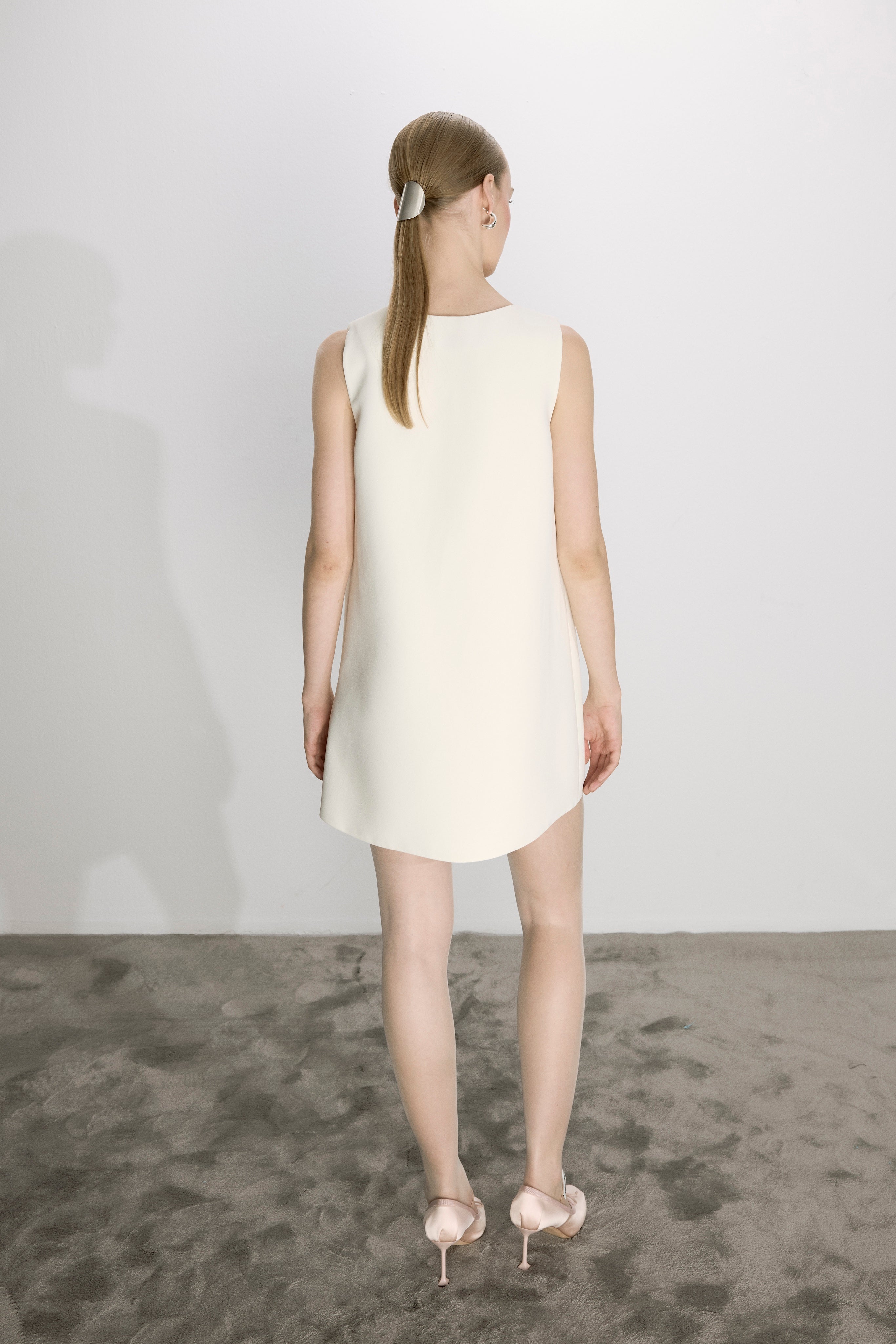 Nazlı Ceren-Odessa Mini Elbise Beyaz-Dresses-3-Milagron.com