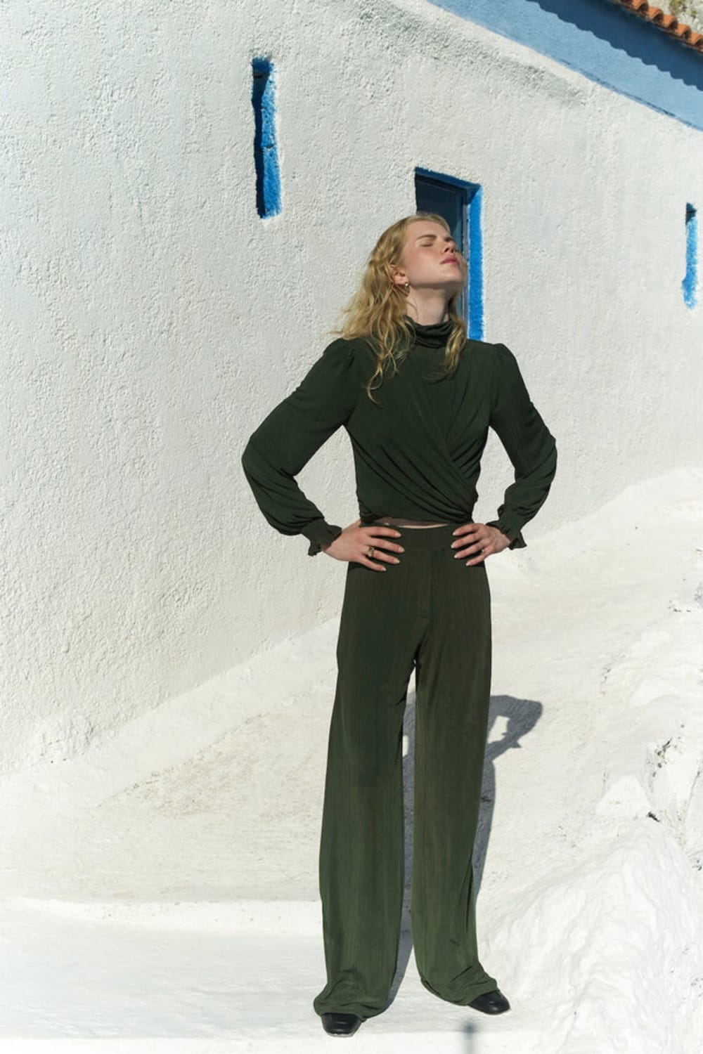 Nazlı Ceren-Orvell Pantolon Haki-Pantolon-3-Milagron.com