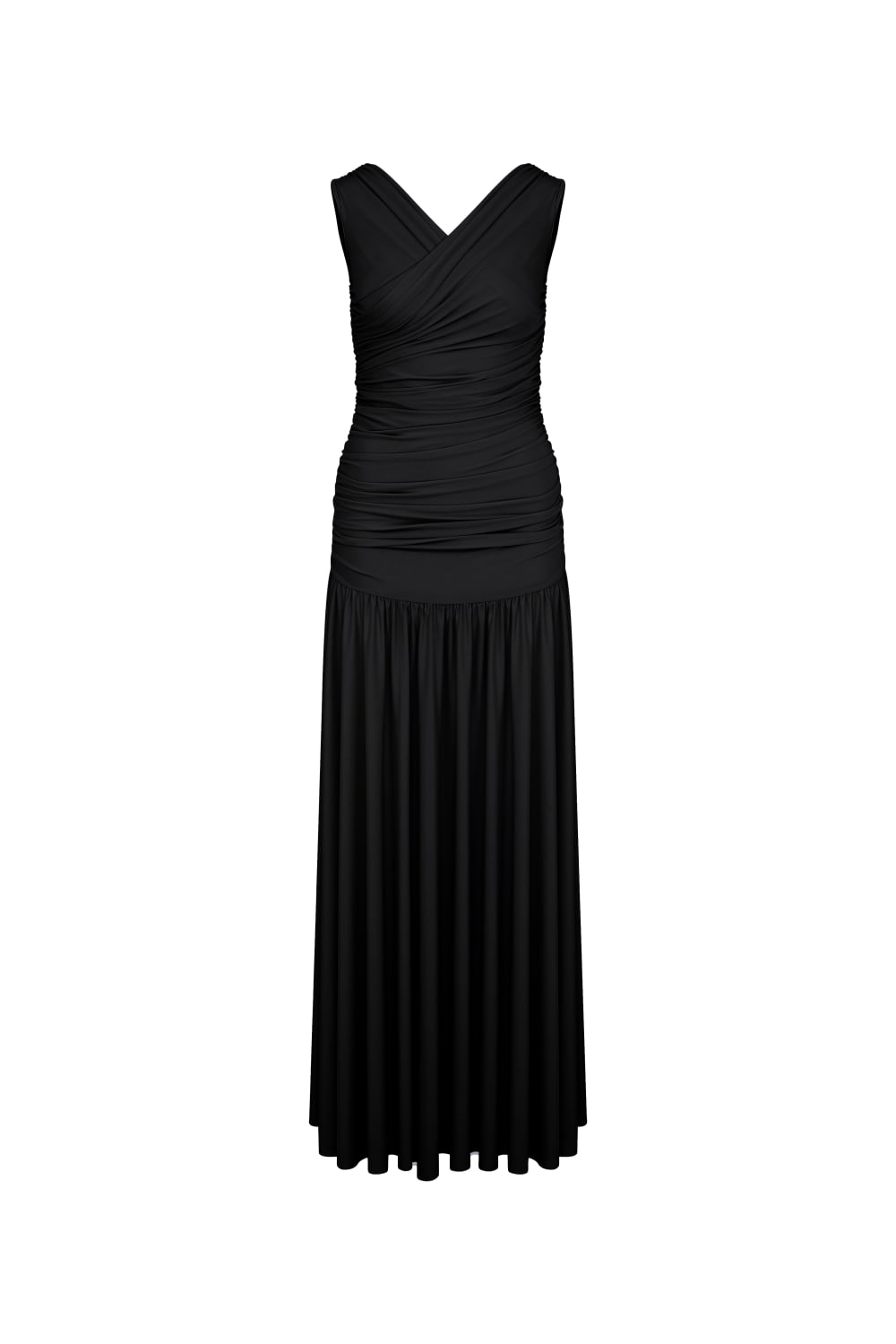 Nazlı Ceren-Purley Jarse Uzun Siyah Elbise-Elbise-1-Milagron.com