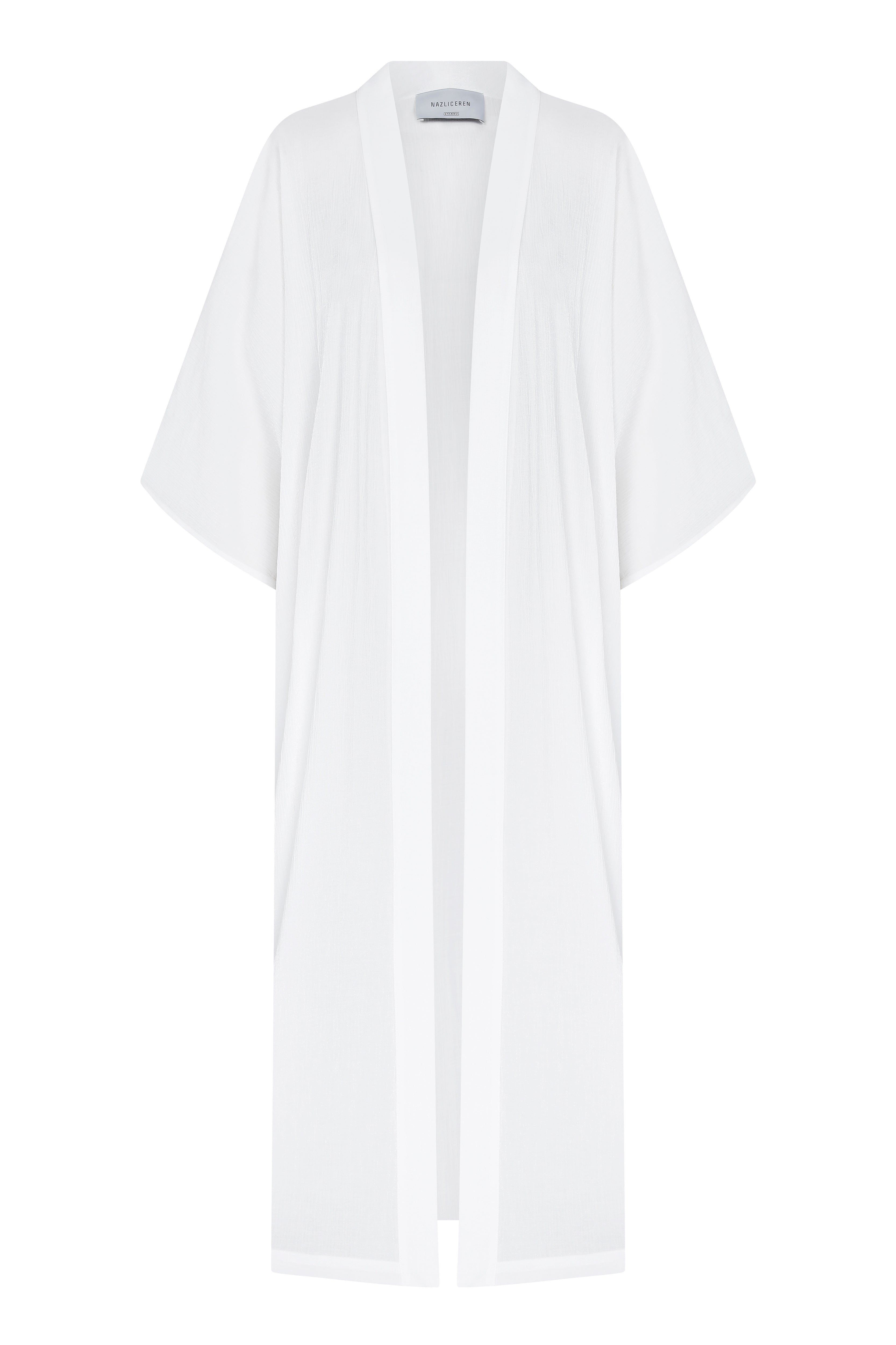 Nazlı Ceren-Rache Kaftan White-Kaftan-4-Milagron.com
