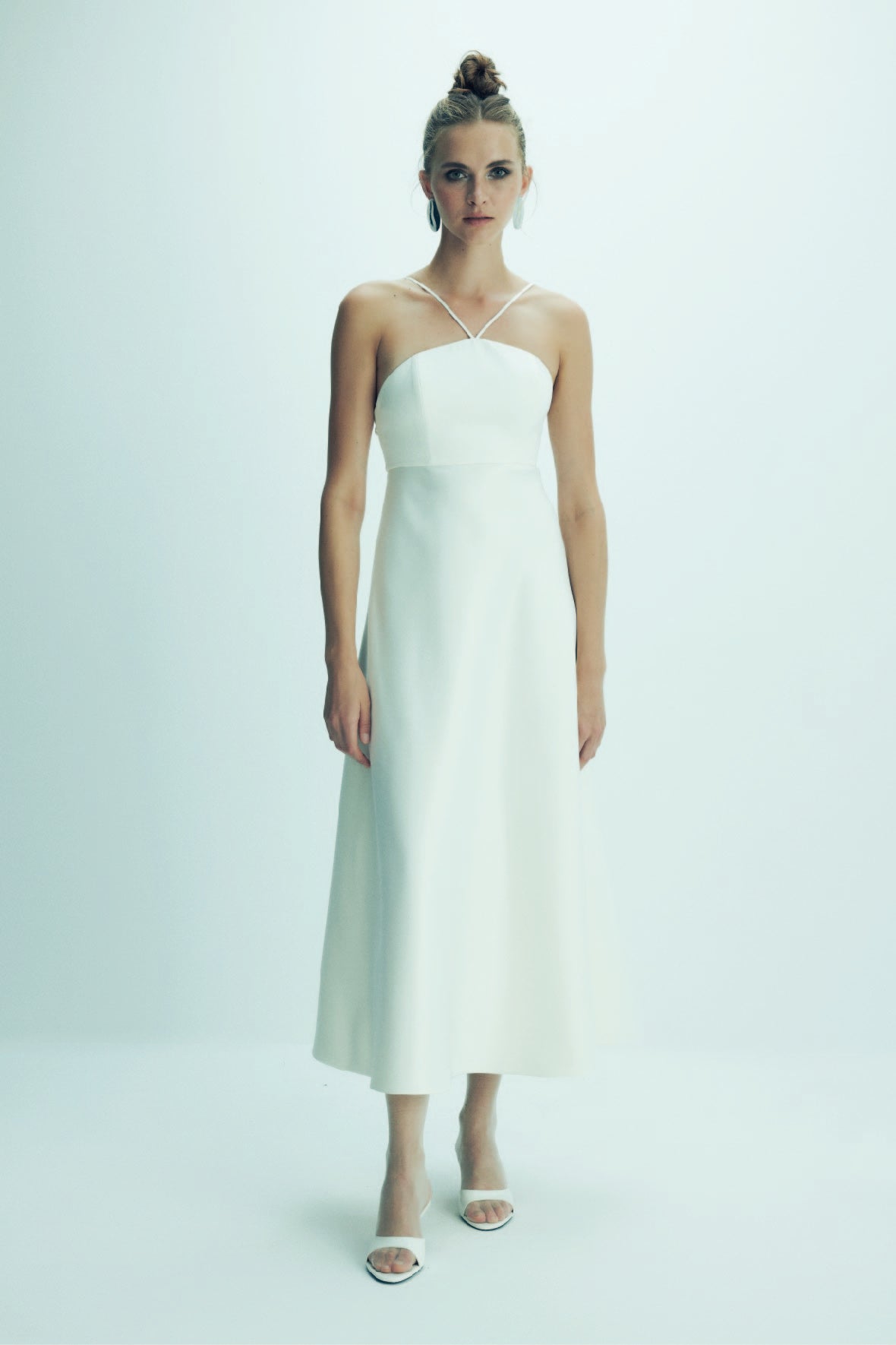 Nazlı Ceren-Riley Midi Elbise Vanilla Ice-Elbise-8-Milagron.com