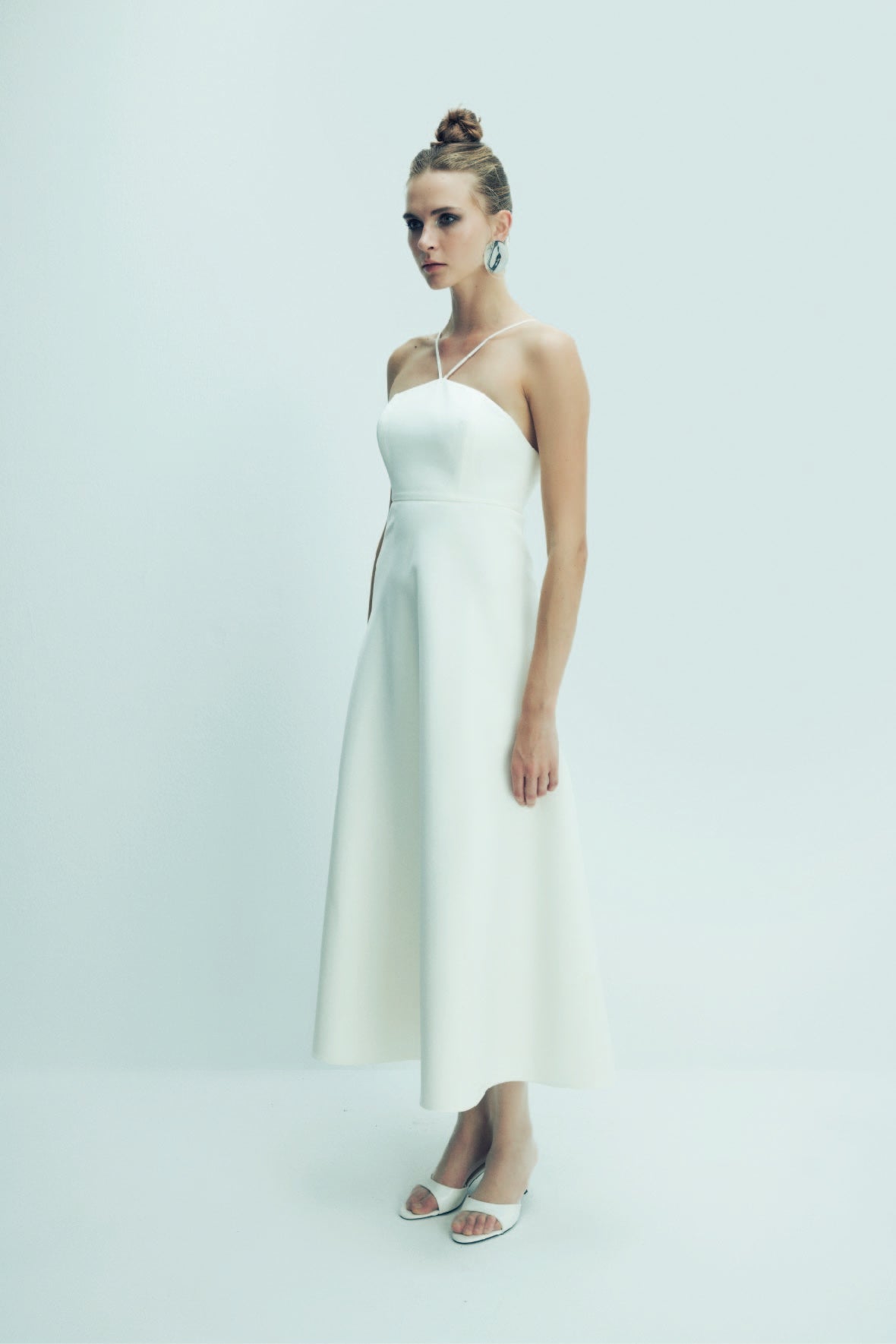 Nazlı Ceren-Riley Midi Elbise Vanilla Ice-Elbise-9-Milagron.com