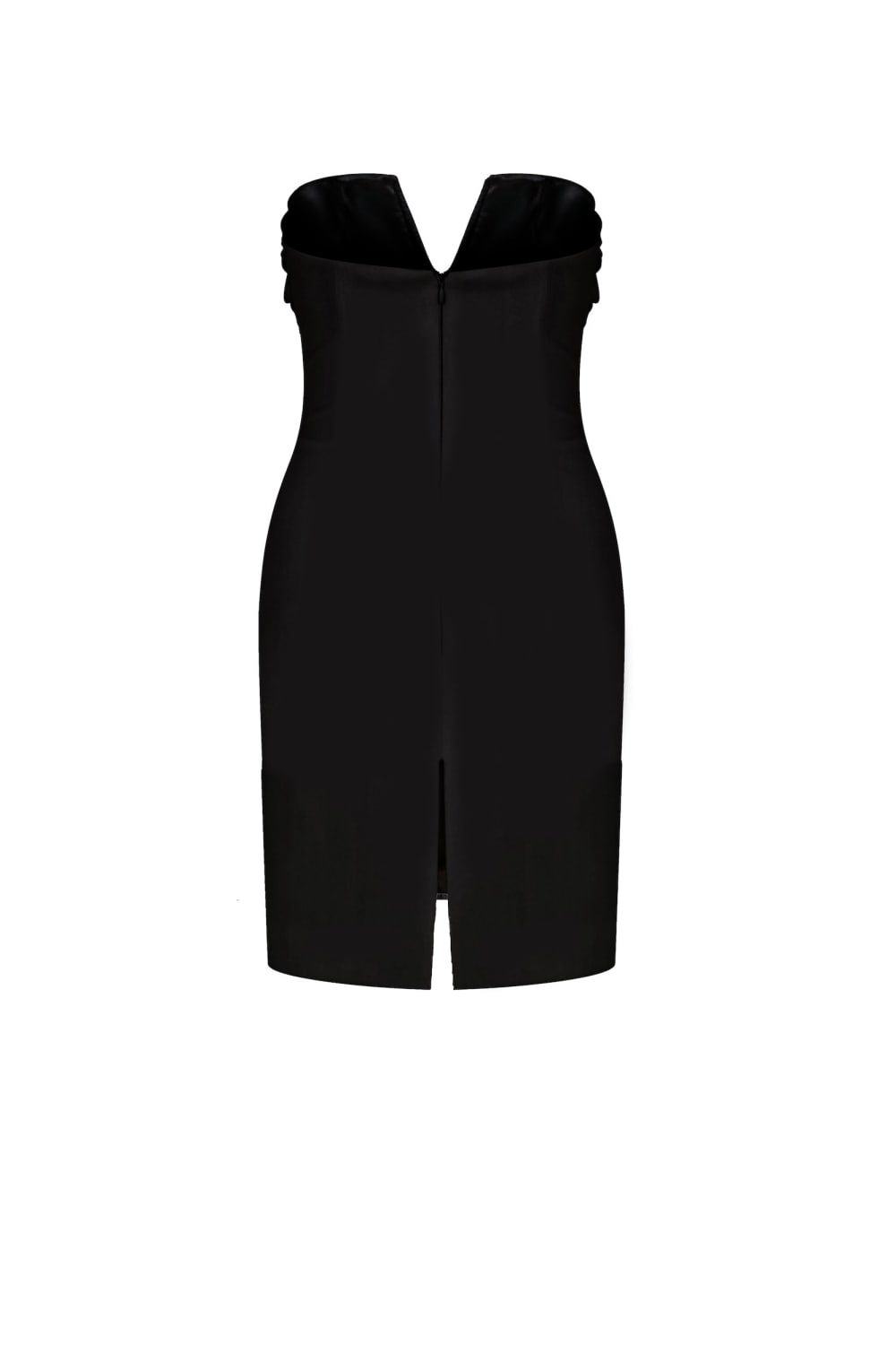 Nazlı Ceren-Siyah Miora Mini Krep Elbise-Elbise-2-Milagron.com