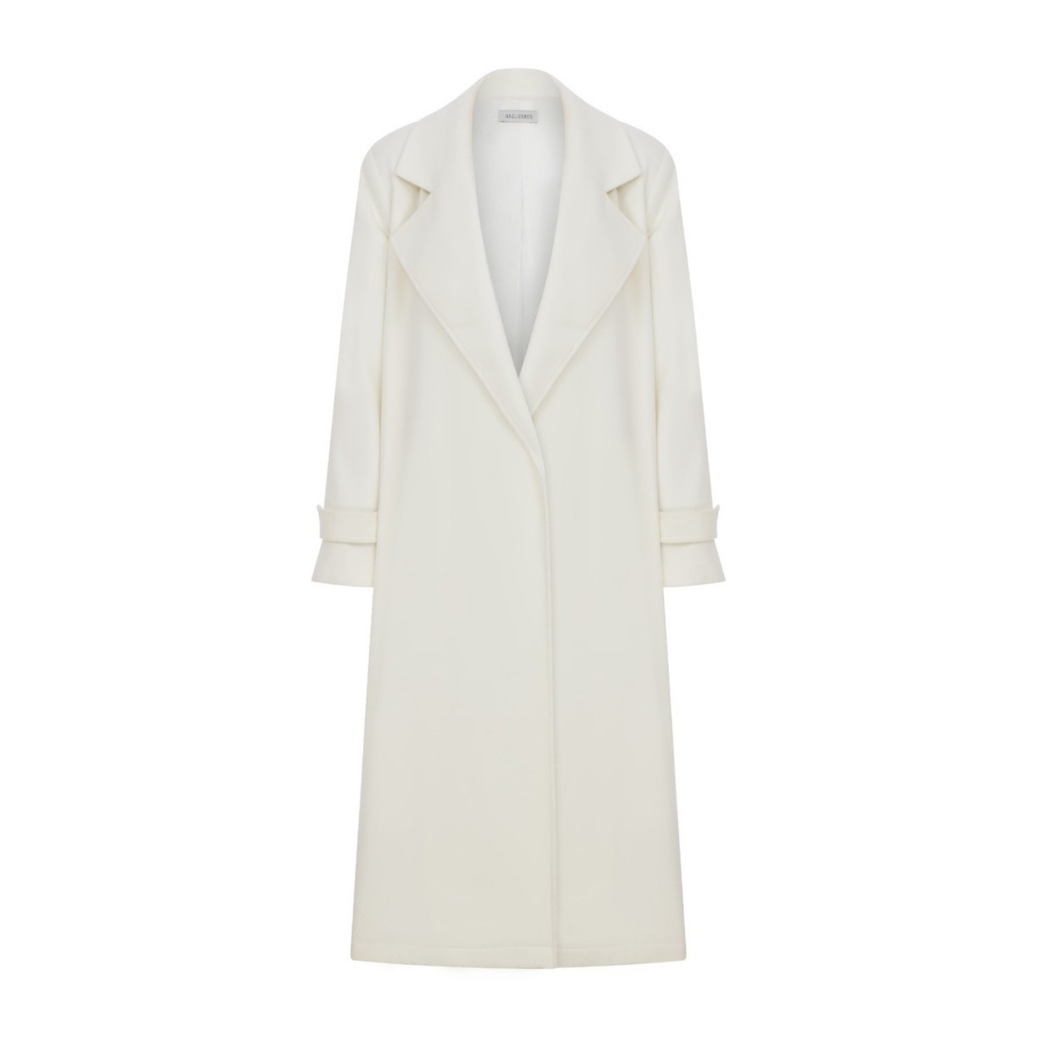 Nazlı Ceren-Vesper Kaşmir Beyaz Palto-Dış Giyim-7-Milagron.com