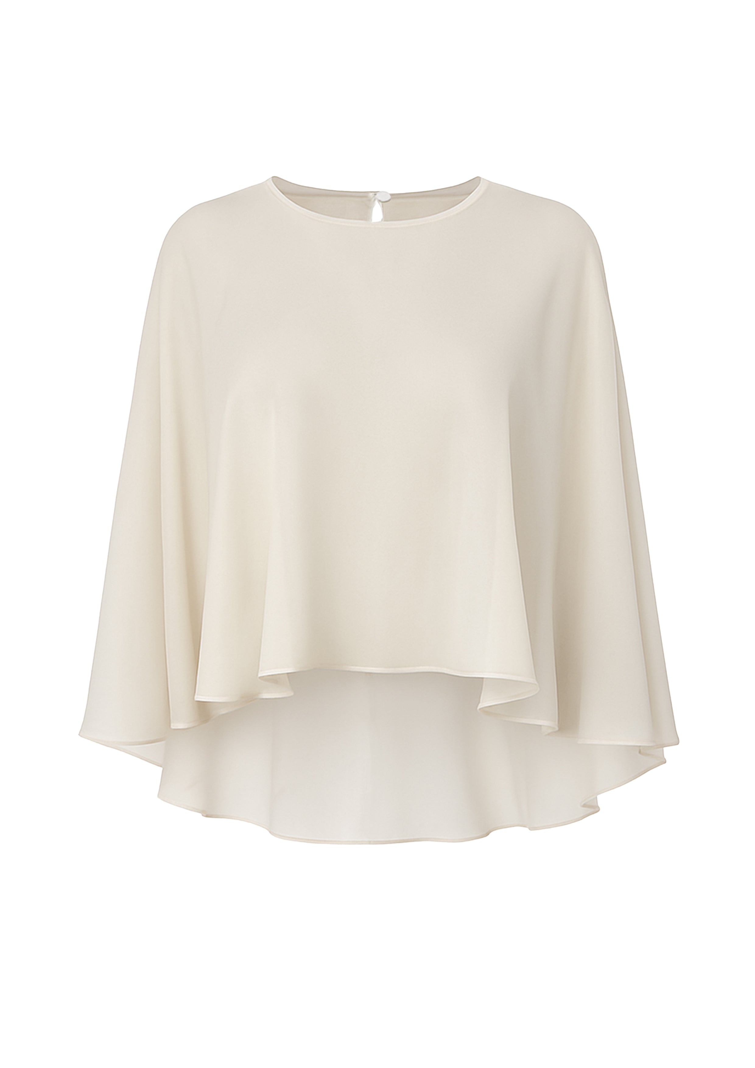 Nazlı Ceren-Viona şifon Pelerin Bej-Blouse-4-Milagron.com