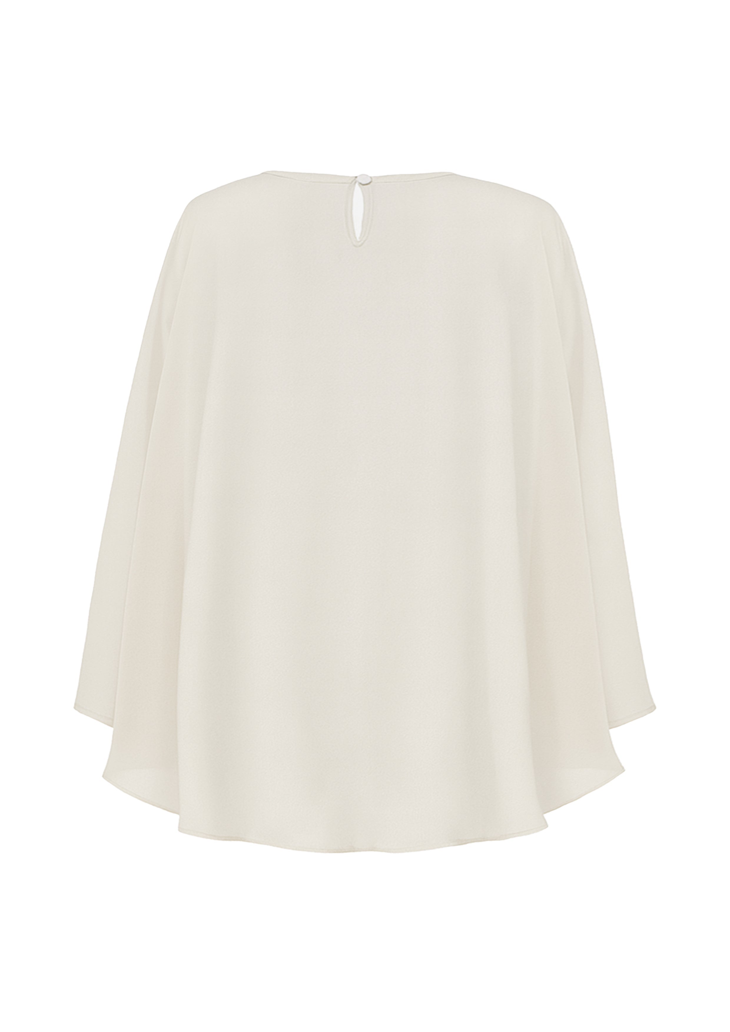 Nazlı Ceren-Viona şifon Pelerin Bej-Blouse-5-Milagron.com