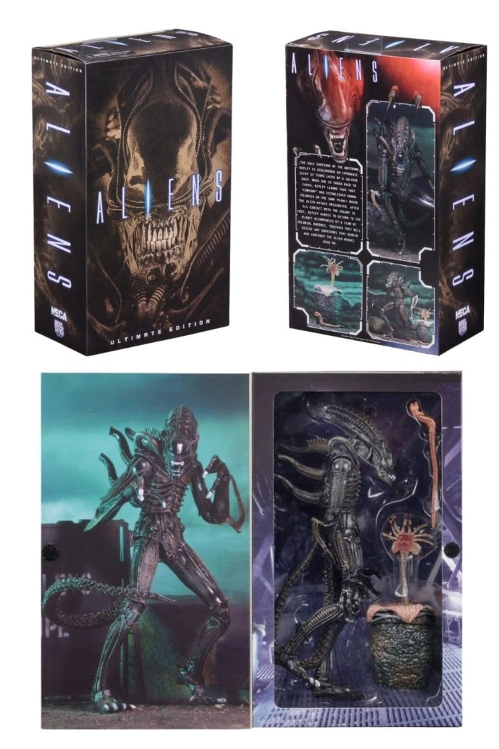 Neca-Aliens - Ultimate Aliens Warrior 1986 Aksiyon Figürü Kahverengi-Figürler-4-Milagron.com