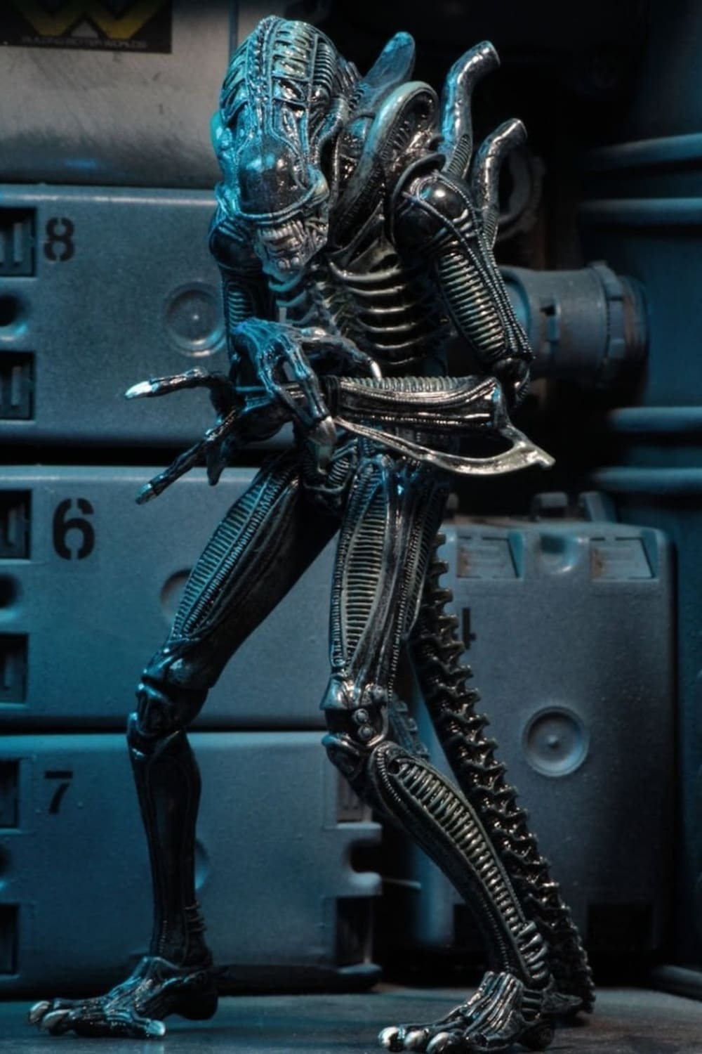 Neca-Aliens - Ultimate Aliens Warrior 1986 Aksiyon Figürü Mavi-Figürler-7-Milagron.com