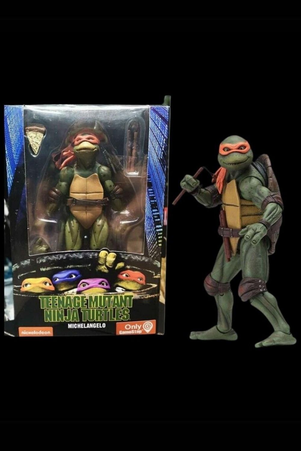 Neca-Teenage Mutant Ninja Turtles 1990 Movie - Michelangelo Aksiyon Figürü - 7 inch-Figürler-2-Milagron.com