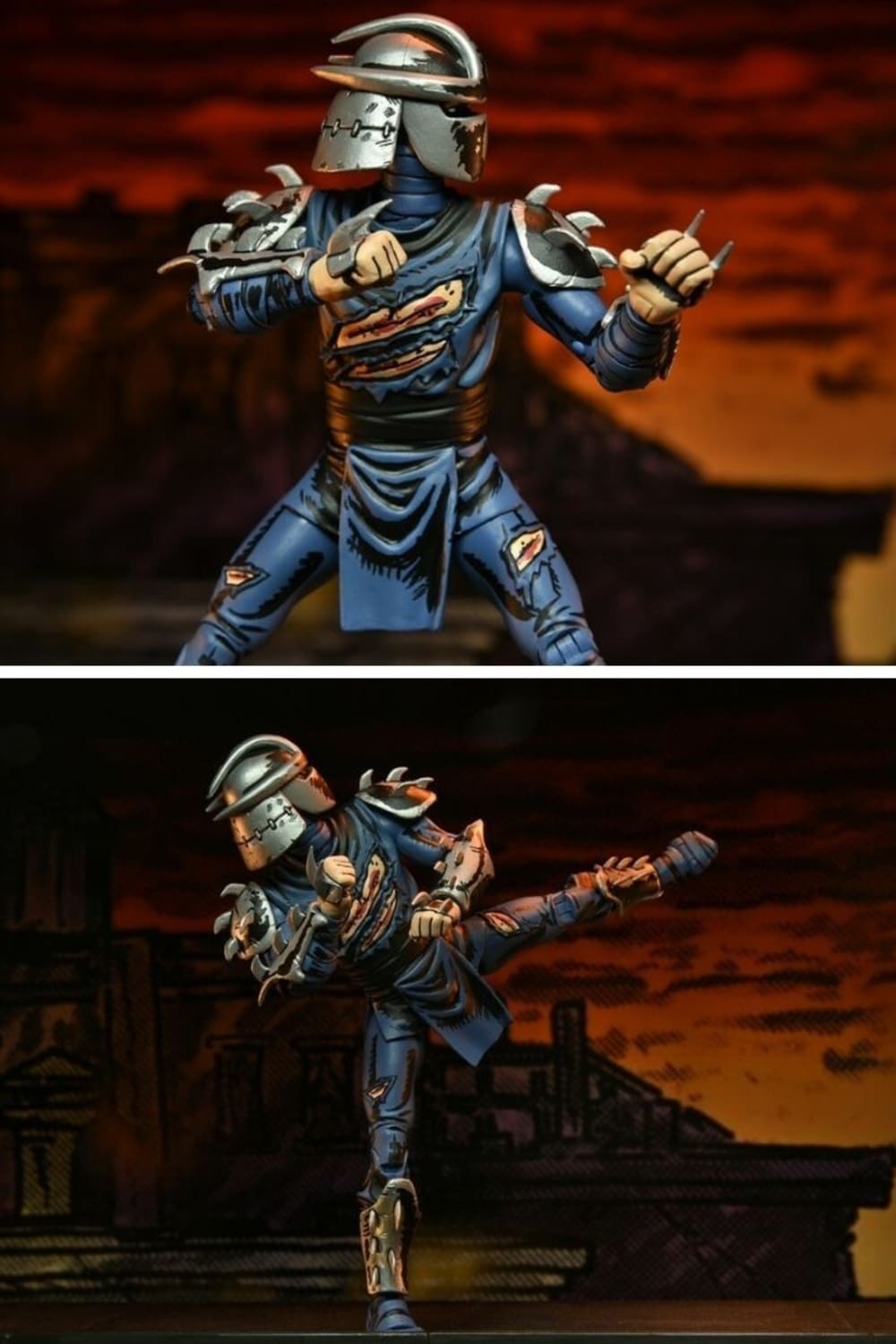 Neca-Teenage Mutant Ninja Turtles - Battle Damaged Shredder Mirage Comics Aksiyon Figürü-Heykel-2-Milagron.com