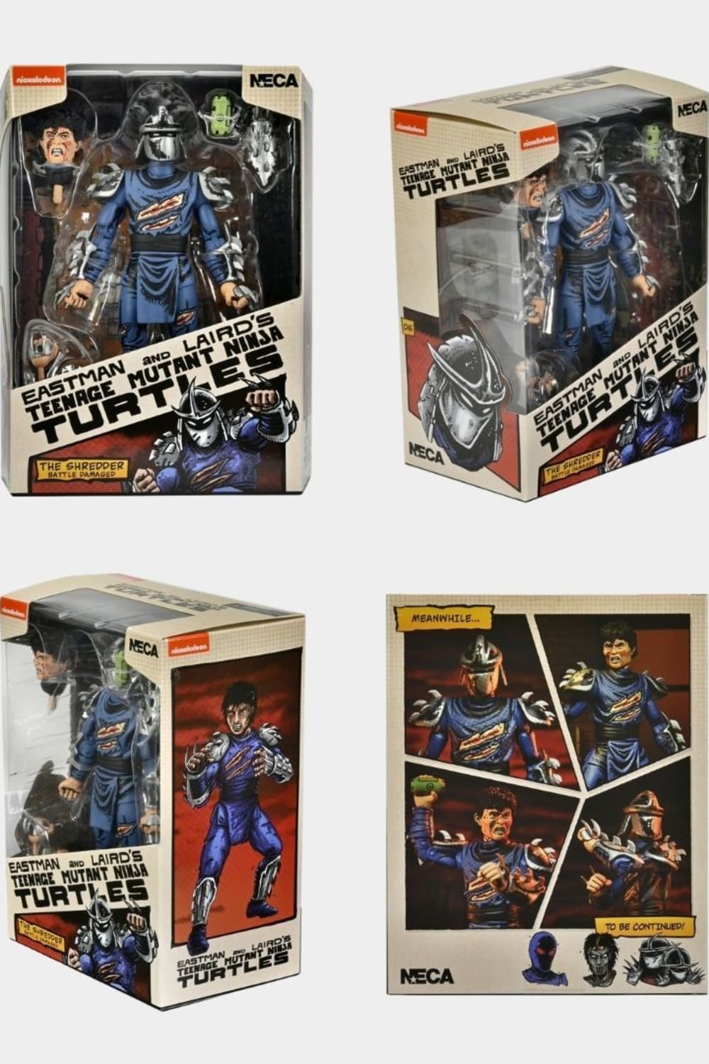 Neca-Teenage Mutant Ninja Turtles - Battle Damaged Shredder Mirage Comics Aksiyon Figürü-Heykel-4-Milagron.com