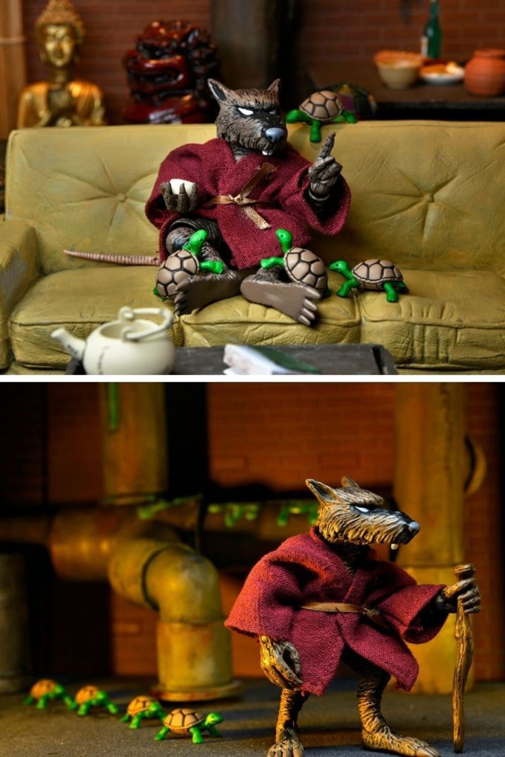 Neca-Teenage Mutant Ninja Turtles - Splinter Mirage Comics Aksiyon Figürü-Figürler-2-Milagron.com