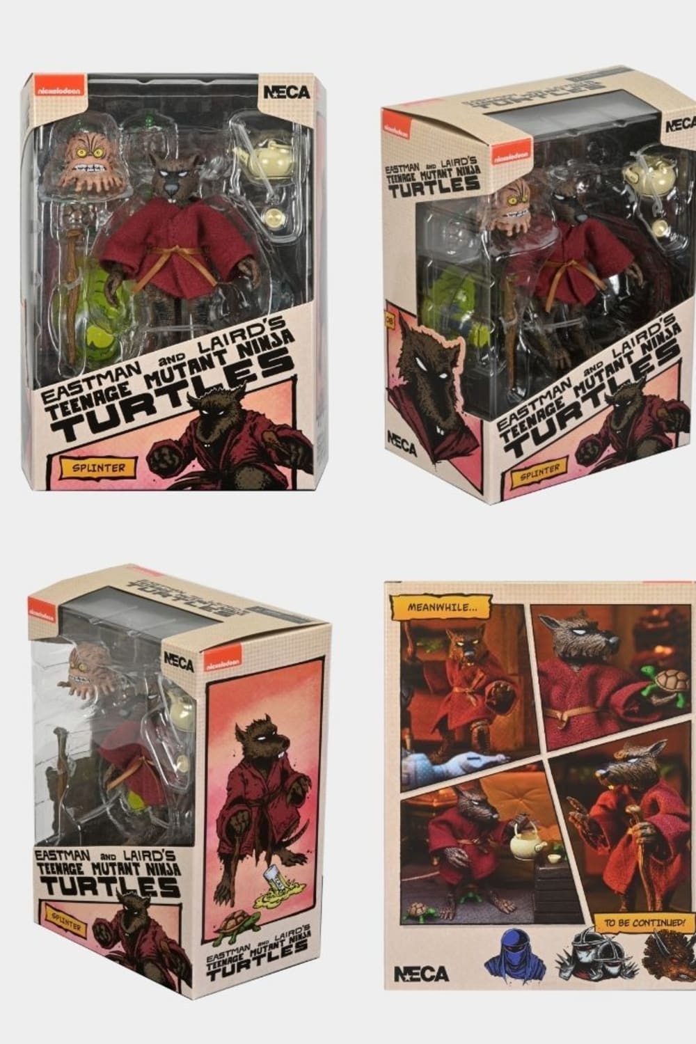 Neca-Teenage Mutant Ninja Turtles - Splinter Mirage Comics Aksiyon Figürü-Figürler-3-Milagron.com