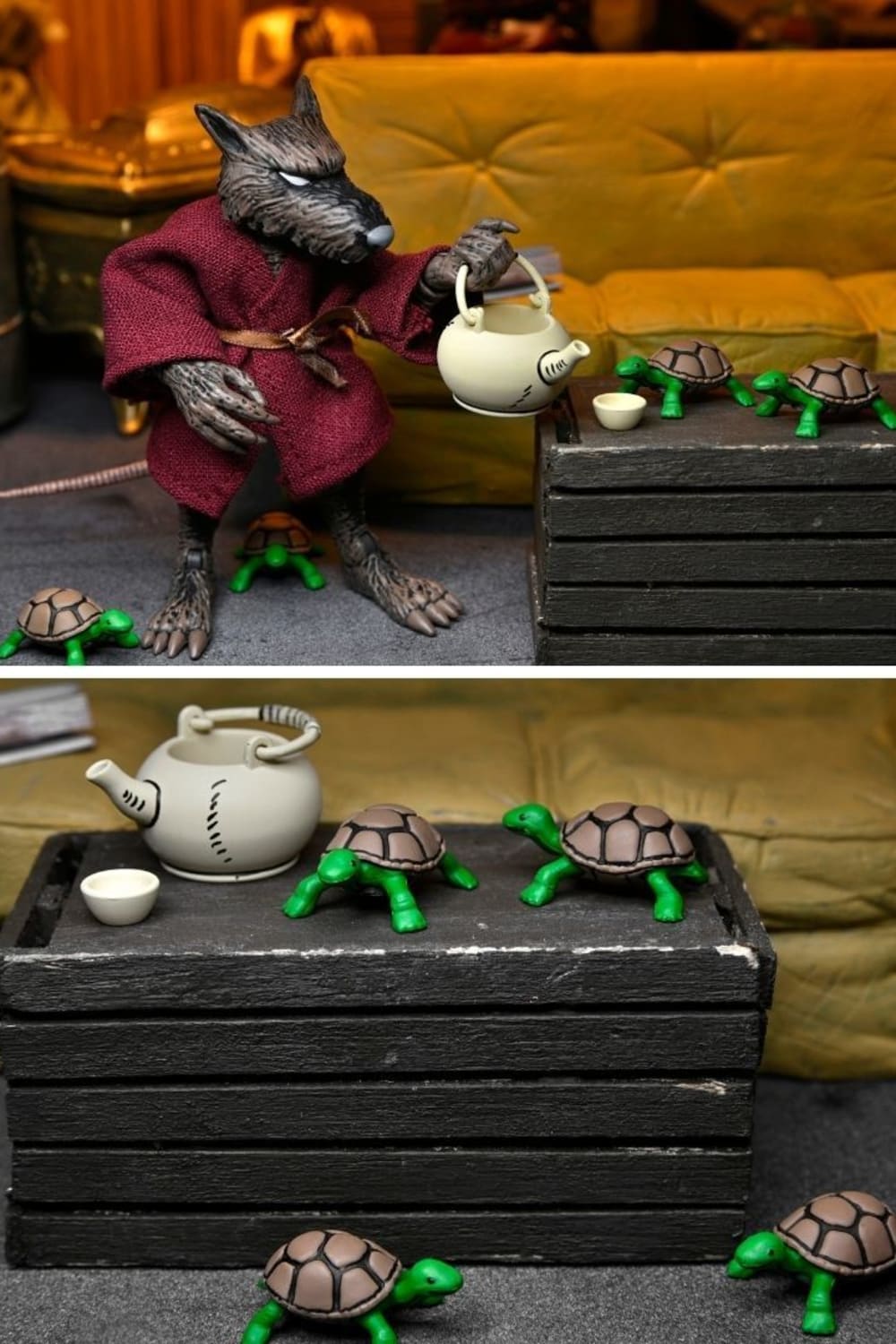 Neca-Teenage Mutant Ninja Turtles - Splinter Mirage Comics Aksiyon Figürü-Figürler-8-Milagron.com