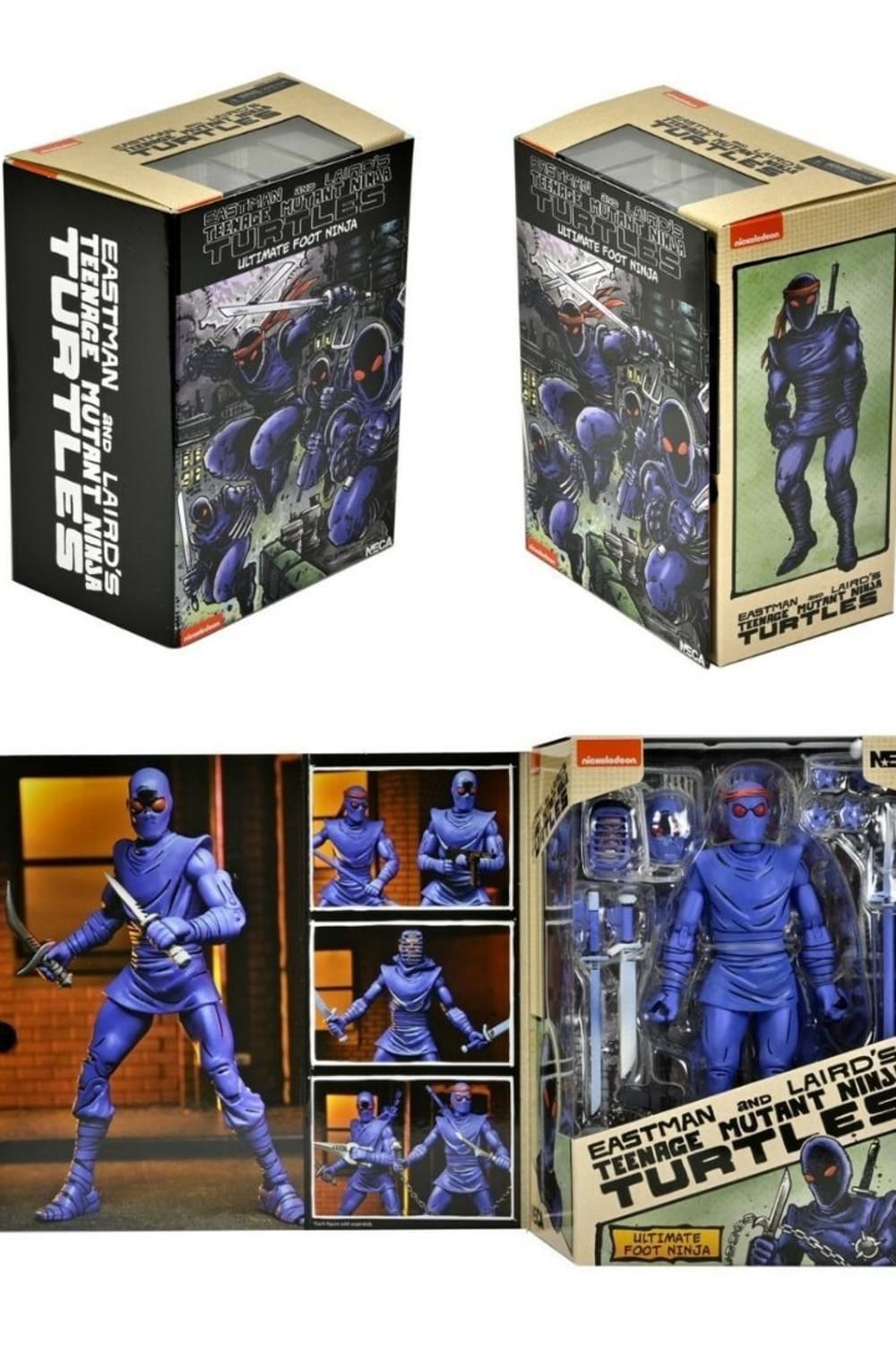 Neca-Teenage Mutant Ninja Turtles - Ultimate Foot Ninja Mirage Comics Aksiyon Figürü-Figürler-5-Milagron.com