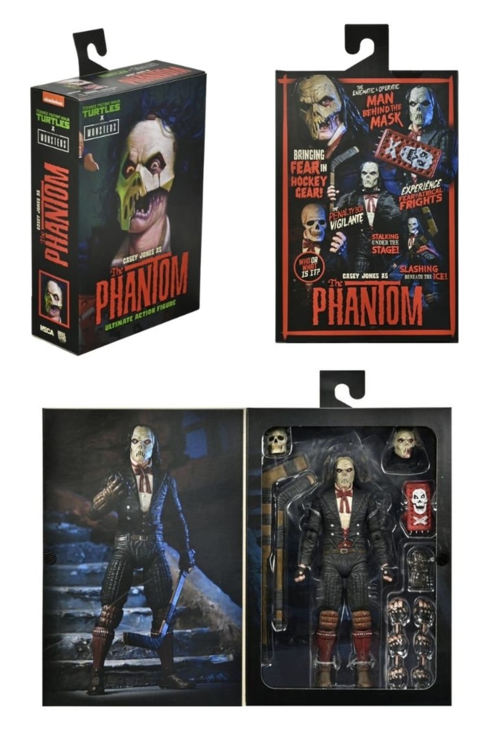 Neca-Universal Monsters x TMNT - Ultimate Casey as Phantom of the Opera Aksiyon Figürü-Figürler-2-Milagron.com