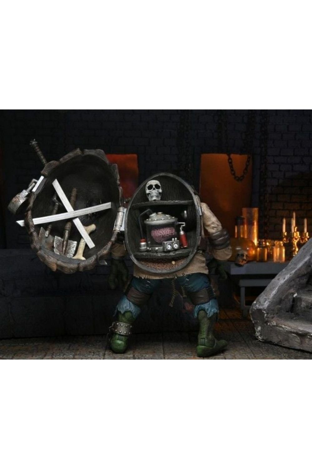 Neca-Universal Monsters x TMNT: Ultimate Leonardo as The Hunchback Aksiyon Figürü-Figürler-8-Milagron.com