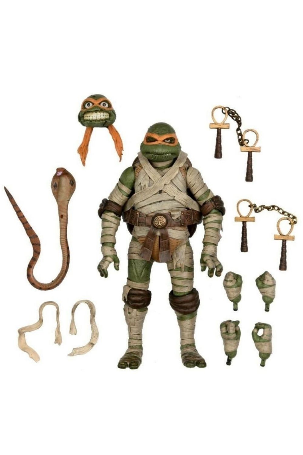 Neca-Universal Monsters x TMNT: Ultimate Michelangelo as The Mummy Aksiyon Figürü-Figürler-1-Milagron.com