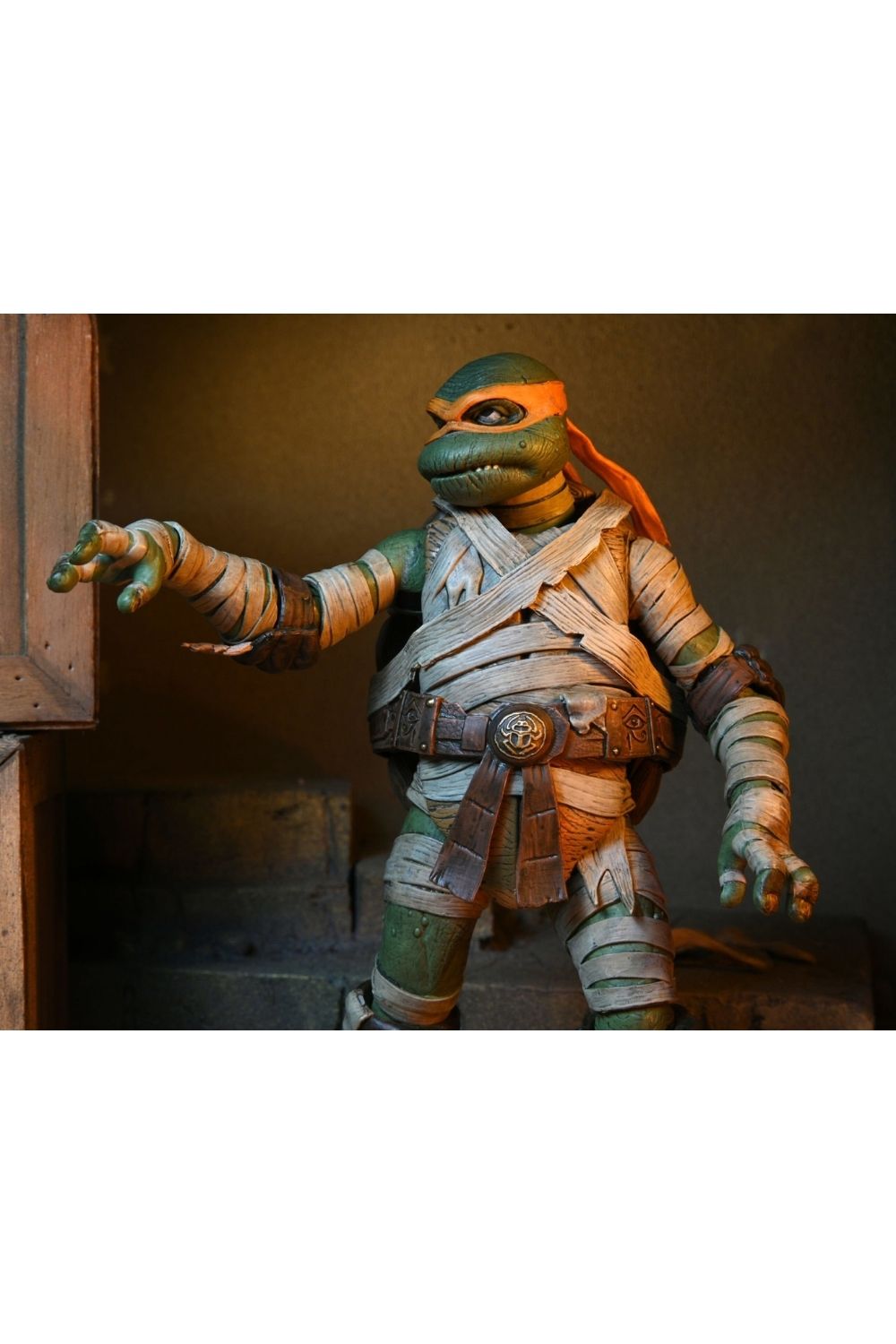 Neca-Universal Monsters x TMNT: Ultimate Michelangelo as The Mummy Aksiyon Figürü-Figürler-2-Milagron.com