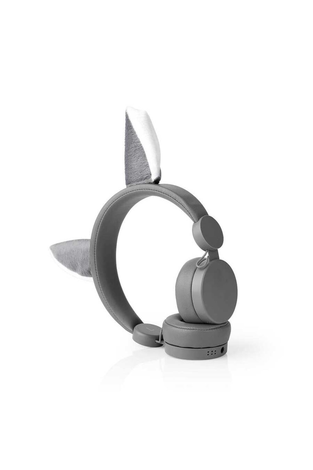 Nedis-Animaticks Willy Wolf Gri Çıkarılabilir Aksesuarlı Kulak Üstü Çocuk Kulaklığı-Kulaklık-2-Milagron.com