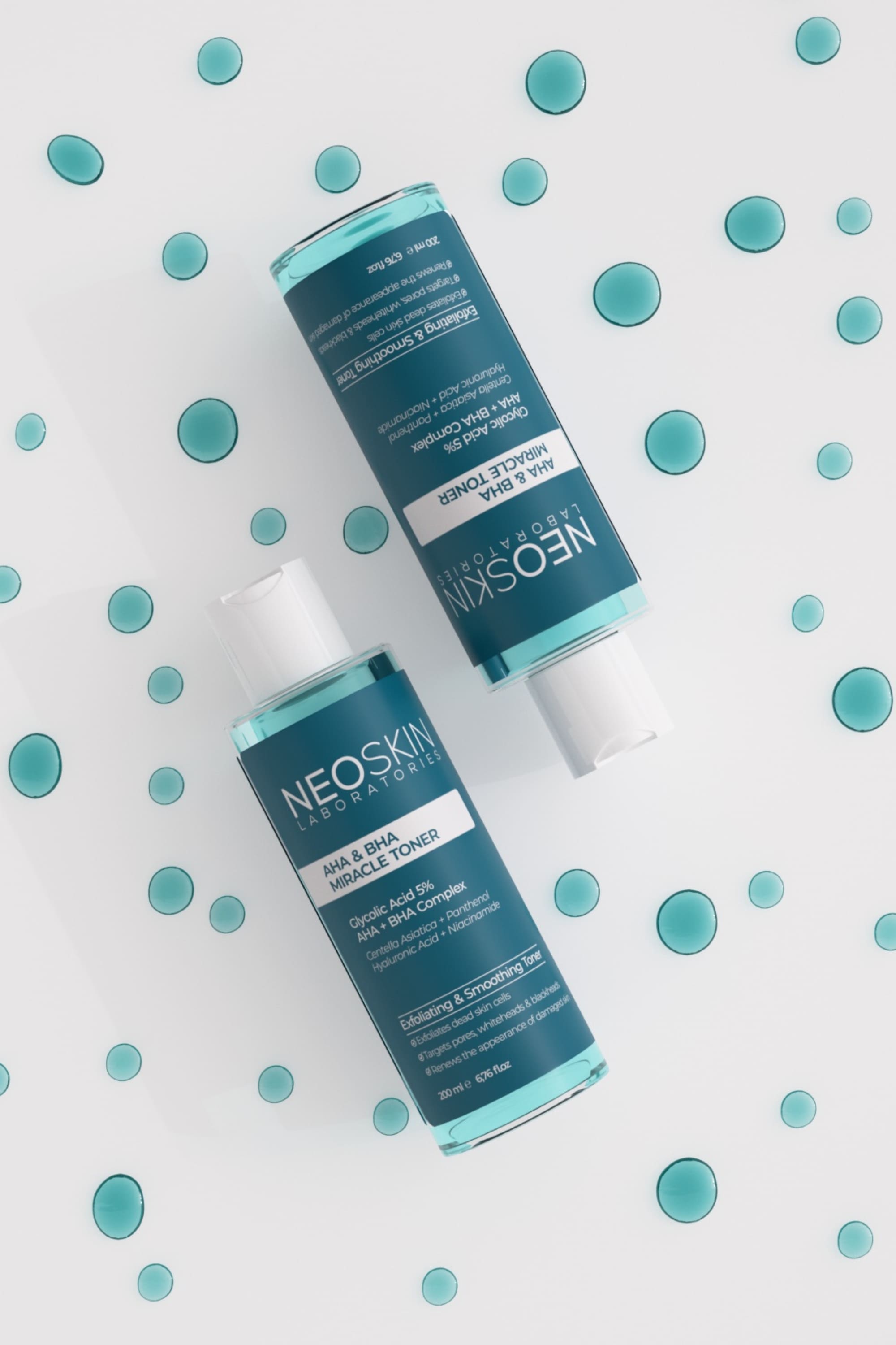 Neoskin-Aha & Bha Miracle Toner 200ml Aha & Bha Arındırıcı Ve Gözenek Sıkılaştırıcı Temizleyici Tonik-Cilt Bakımı>Tonik-4-Milagron.com