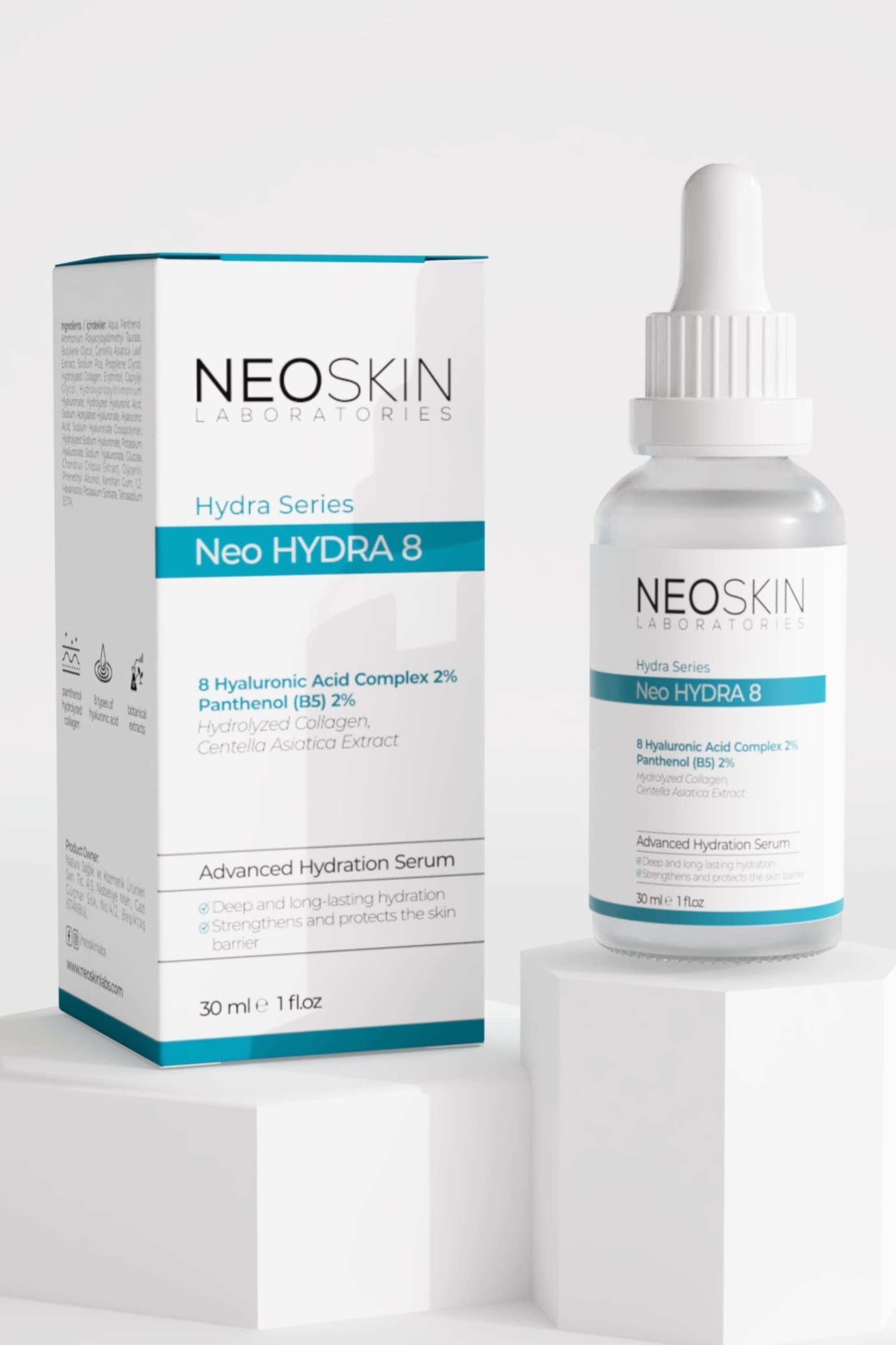 Neoskin-Neo Hydra 8 30ml Derinlemesine Nemlendirici & Yenileyici Serum-Cilt Serumu-5-Milagron.com