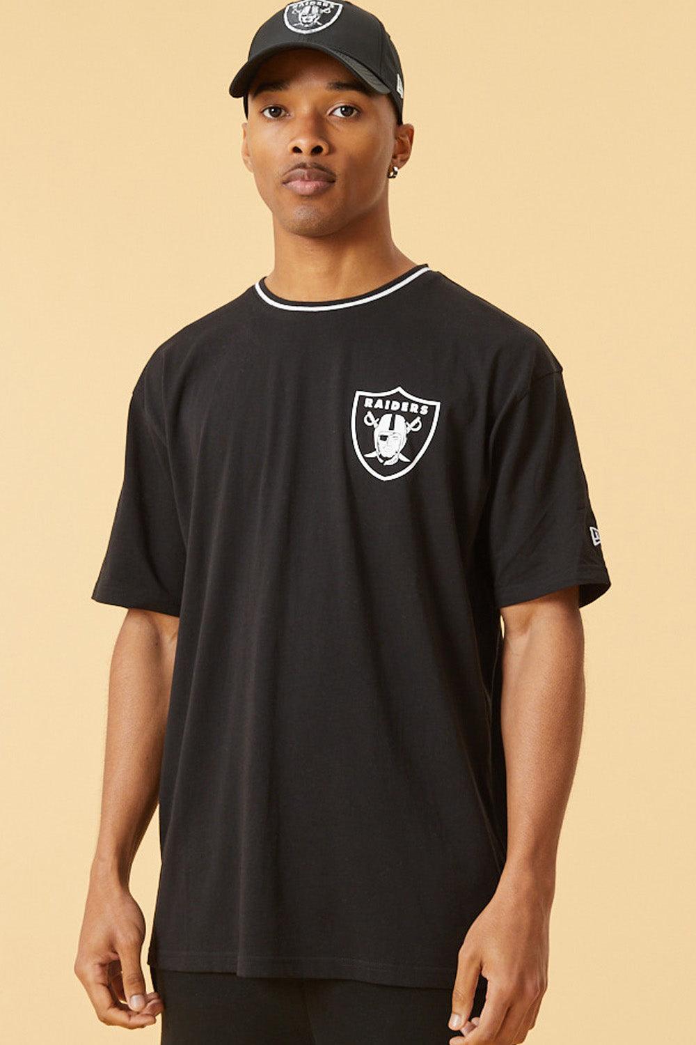 New Era-Distressed Graphic Oversized Tee Las Vegas Raiders-T-Shirts-1-Milagron.com