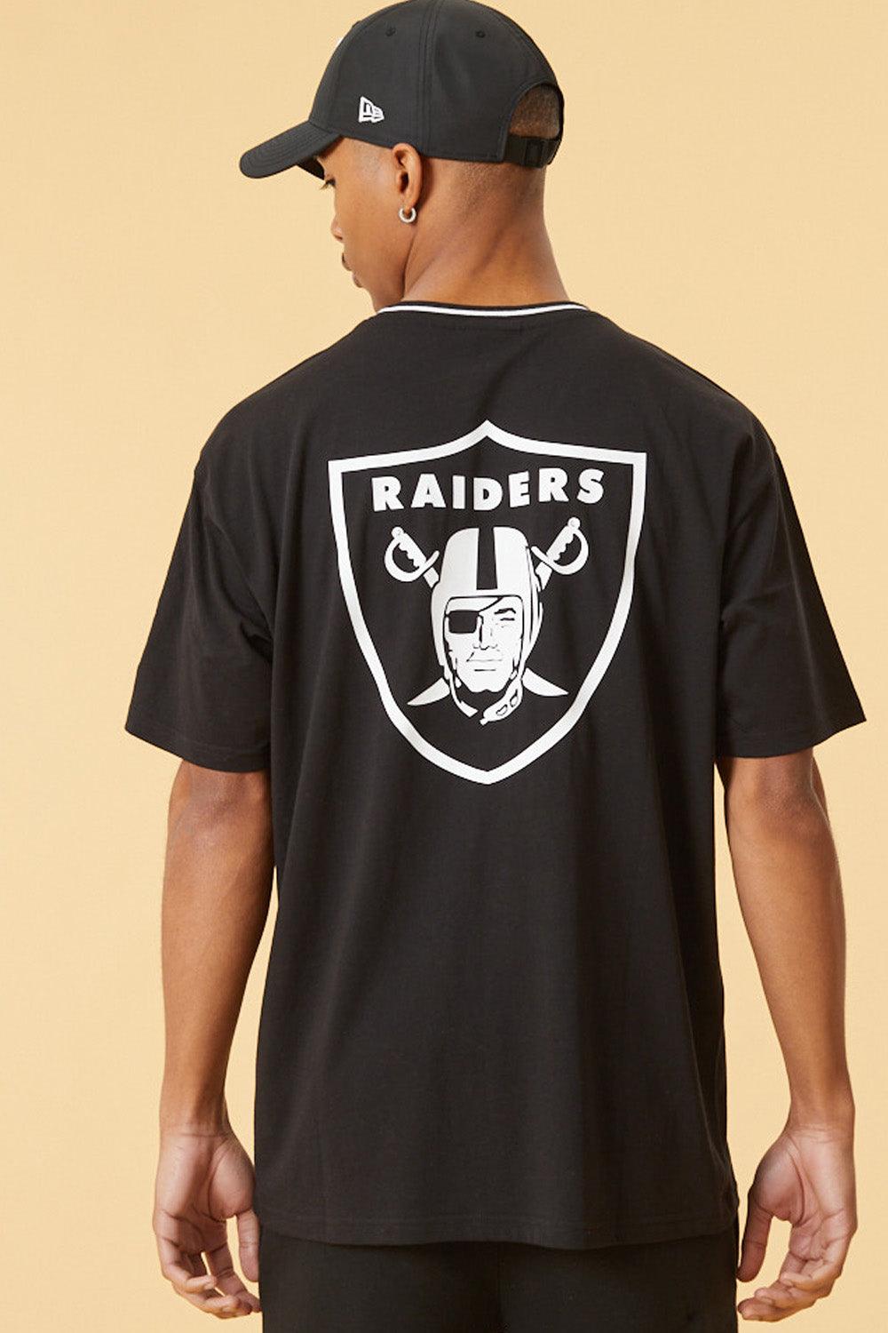 New Era-Distressed Graphic Oversized Tee Las Vegas Raiders-T-Shirts-2-Milagron.com