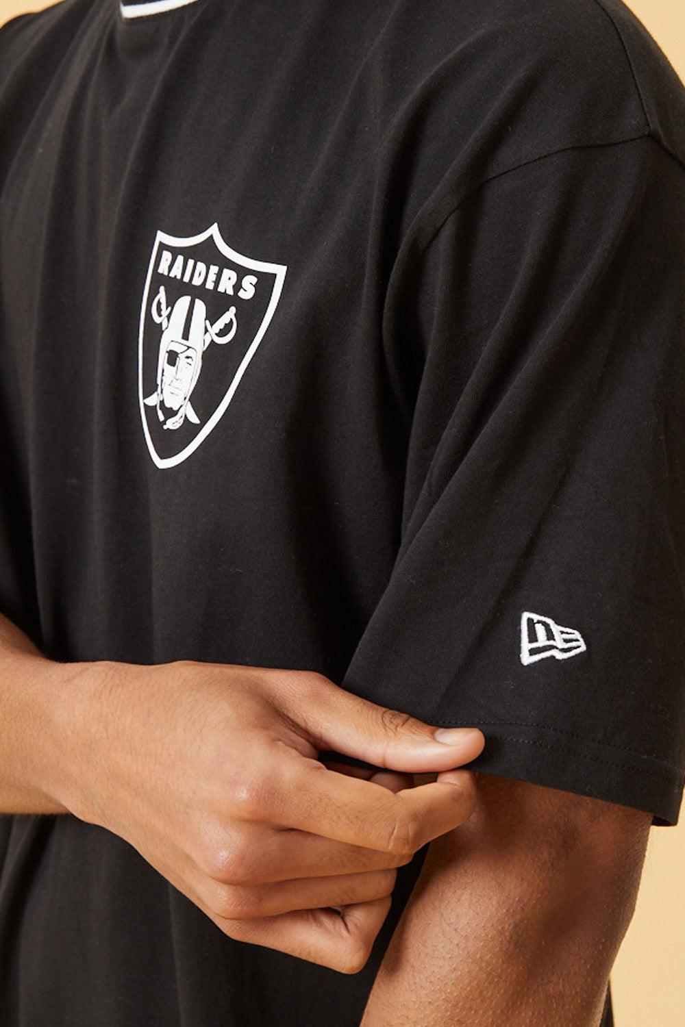 New Era-Distressed Graphic Oversized Tee Las Vegas Raiders-T-Shirts-5-Milagron.com