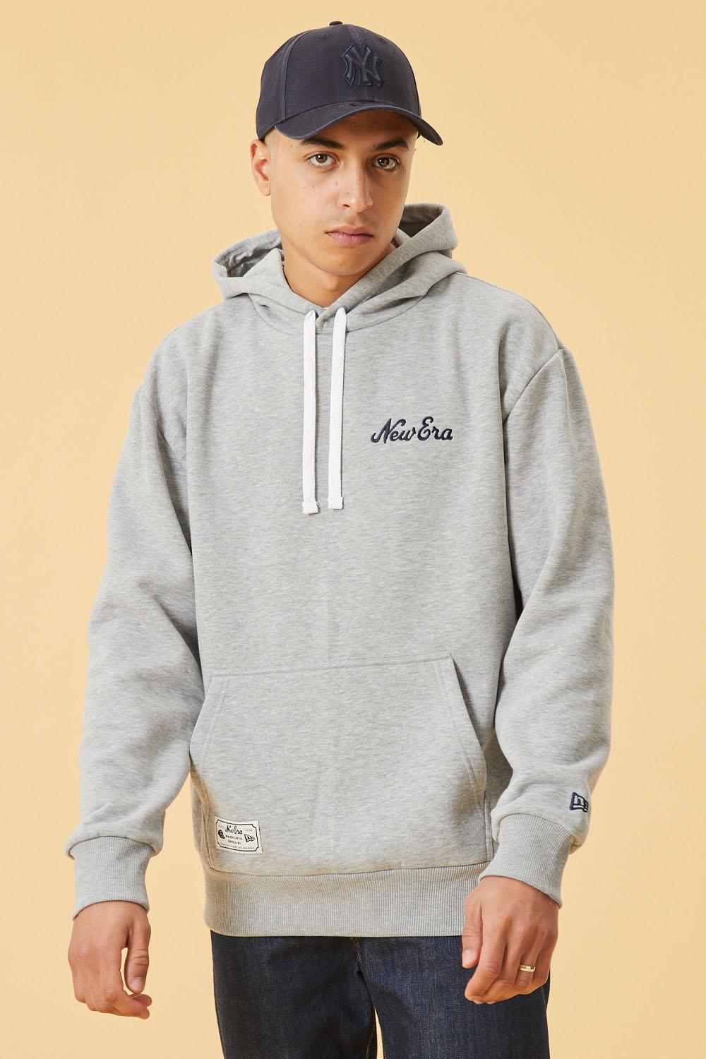 New Era-Heritage Oversized Hoodie - Gri-Sweatshirts & Hoodies-1-Milagron.com