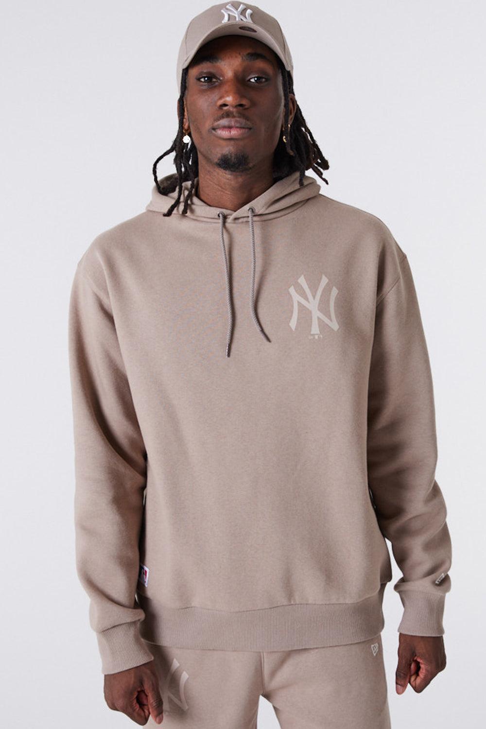 New Era-MLB League Essential Oversized Hoodie Brown-Sweatshirts & Hoodies-1-Milagron.com