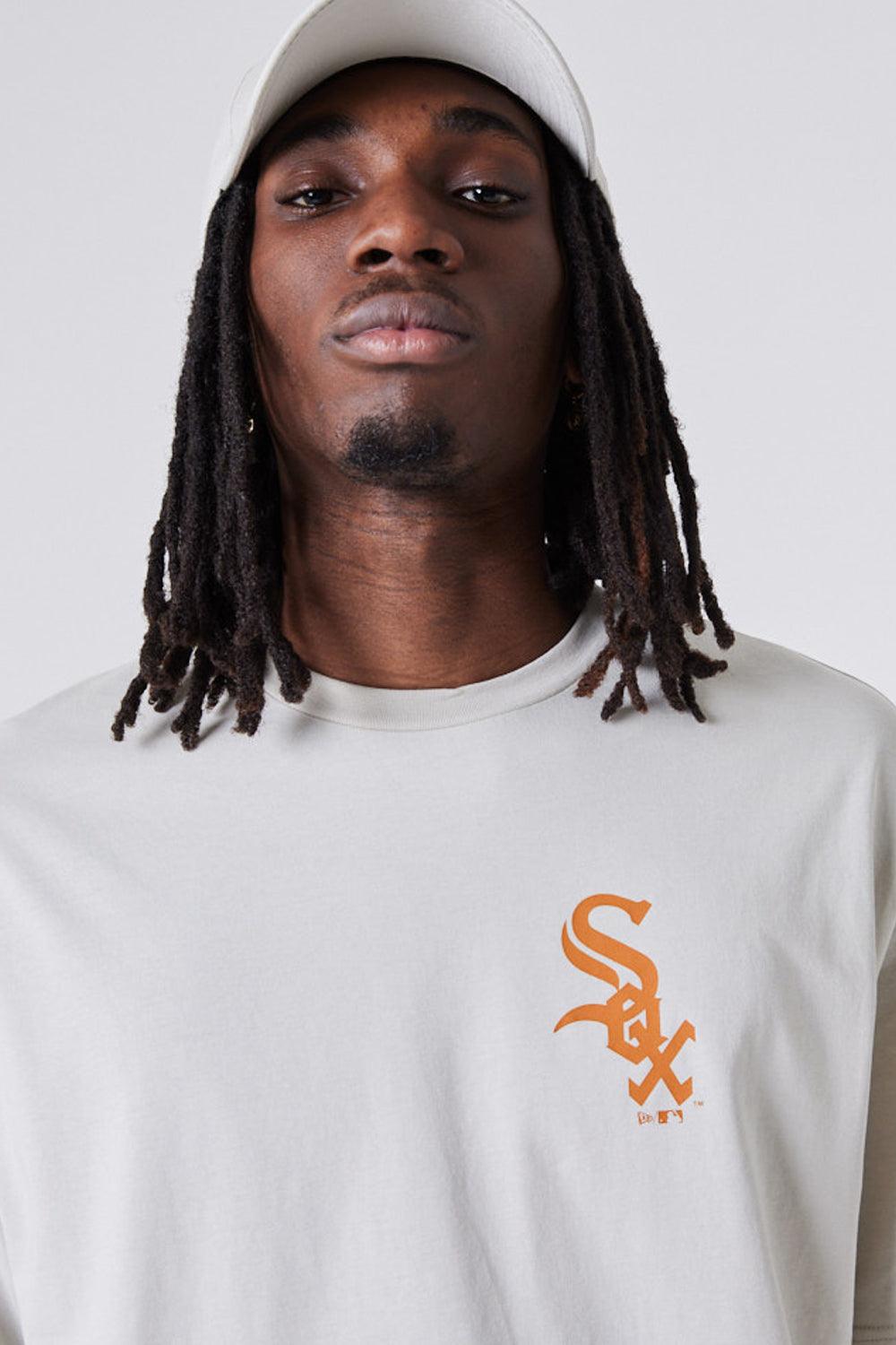 New Era-MLB League Essential Oversized Tee Beige-T-Shirts-1-Milagron.com