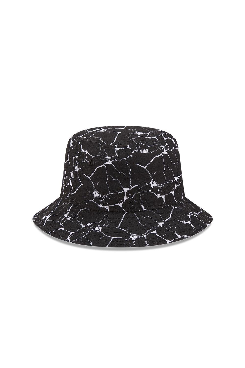 New Era-Marble Tapered Bucket BLKWHI-Bucket Hat-2-Milagron.com