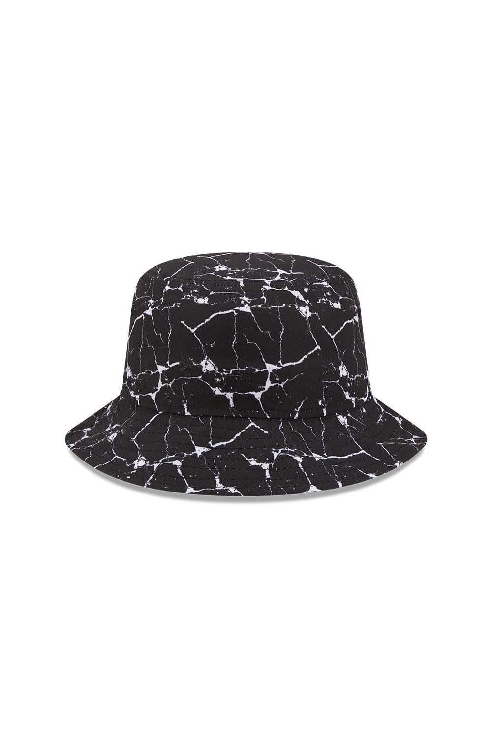 New Era-Marble Tapered Bucket BLKWHI-Bucket Hat-3-Milagron.com