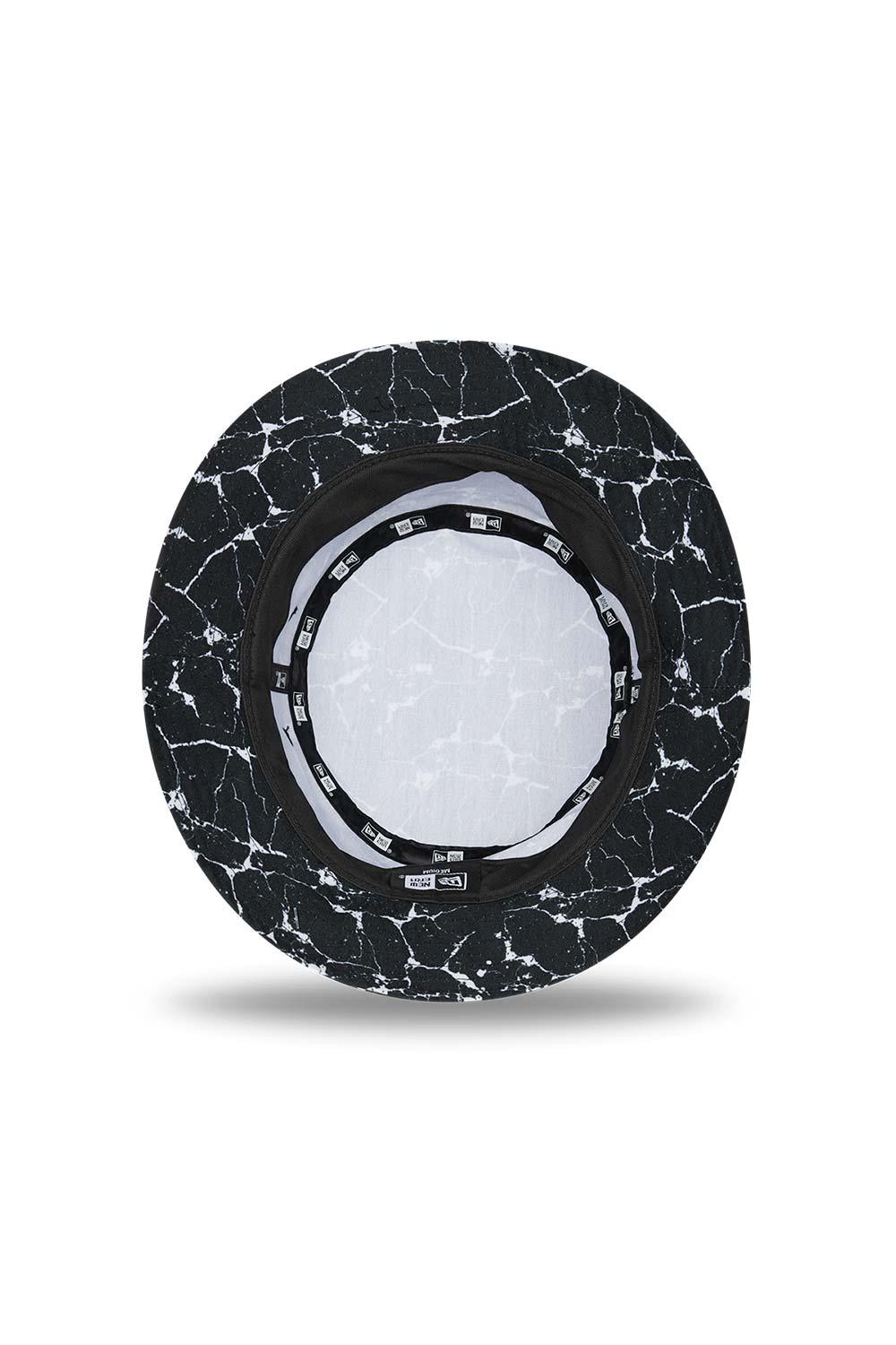 New Era-Marble Tapered Bucket BLKWHI-Bucket Hat-5-Milagron.com