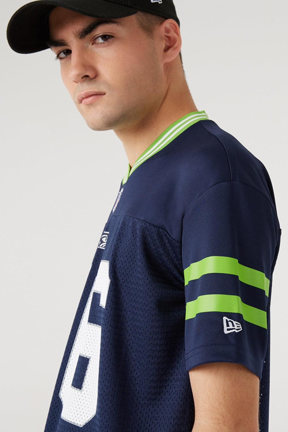 New Era-NFL Logo Oversized Tee Seattle Seahawks-T-Shirts-5-Milagron.com