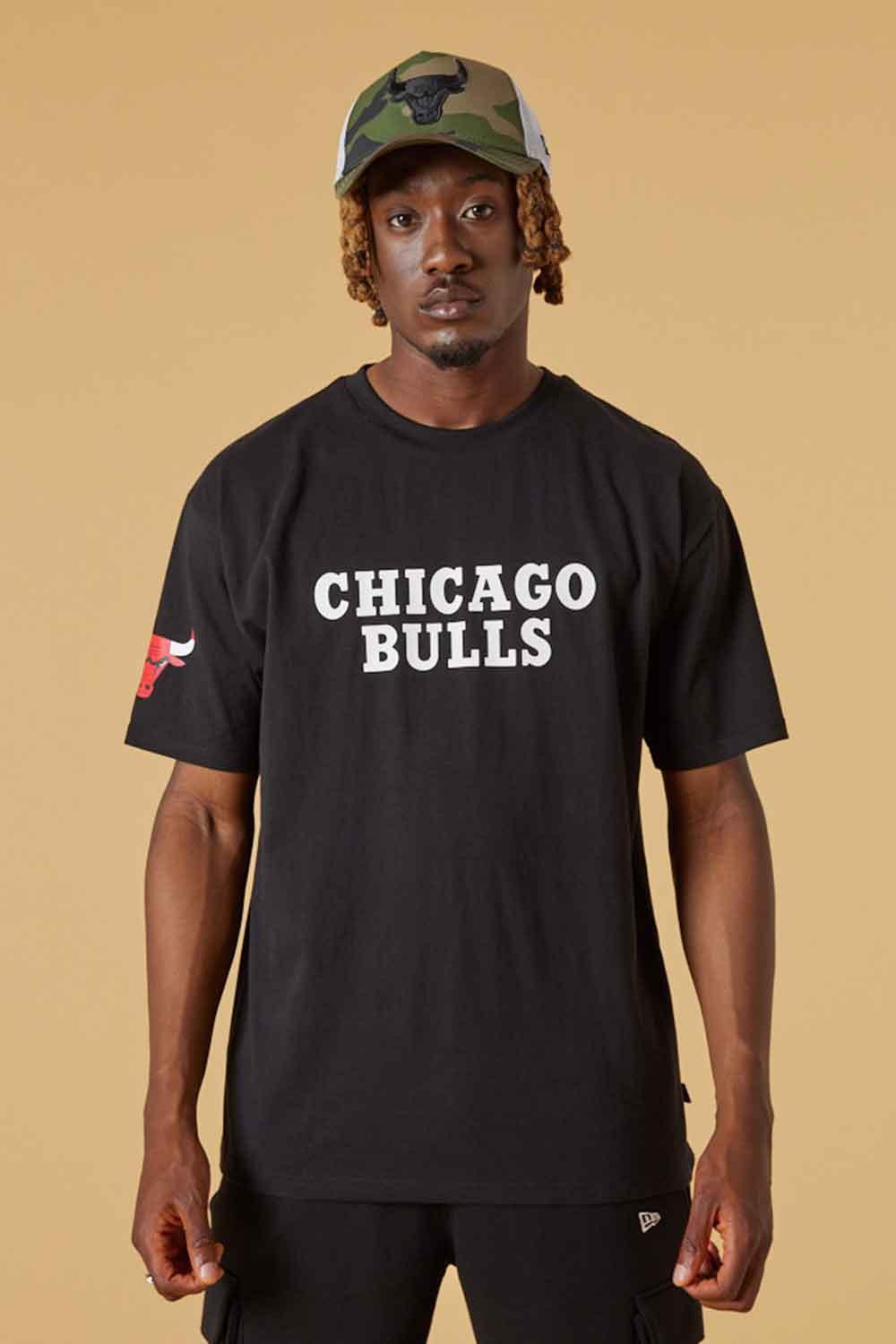 New Era-Washed Pack Wordmark Oversized Tee Chicago Bulls-T-Shirts-1-Milagron.com
