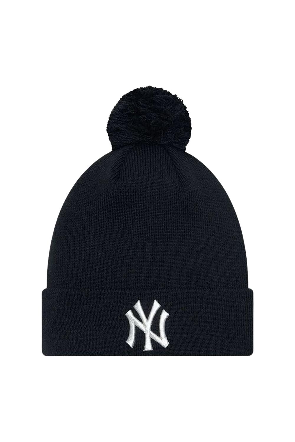 New Era-Women's Metallic Pom Beanie Neyyan BLKMTS-Bere-1-Milagron.com