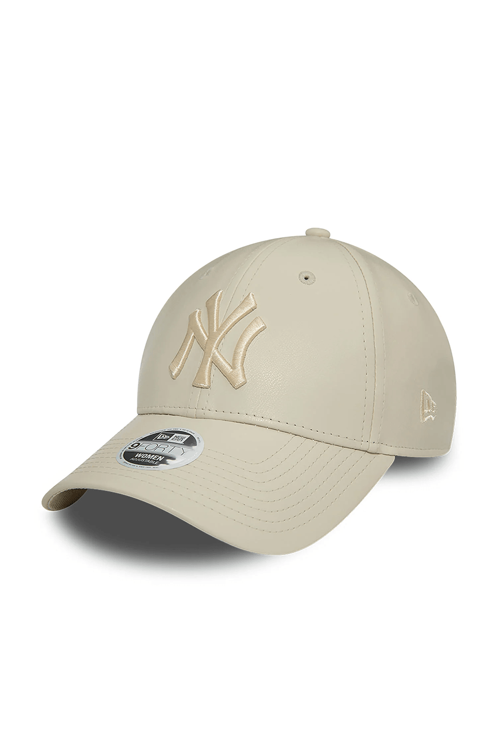 New Era-Yankees Faux Leather Womens Stone 9FORTY Adjustable Cap-Şapka-1-Milagron.com