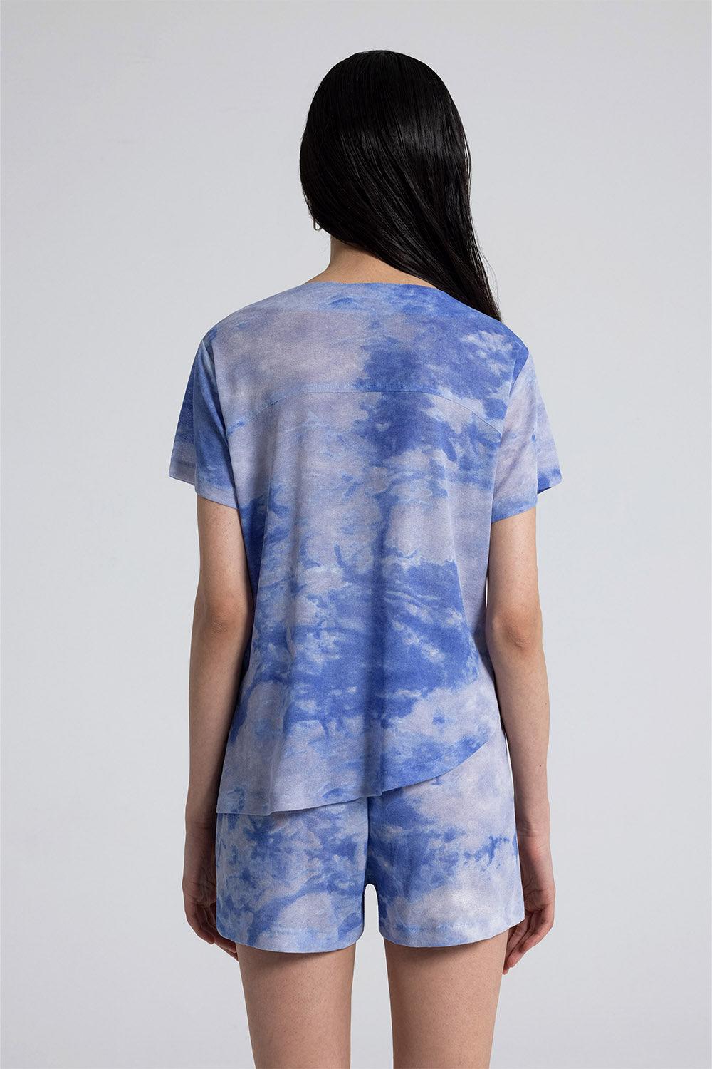 Nil Ergüven-Cielo Desenli Bluz-Top-3-Milagron.com