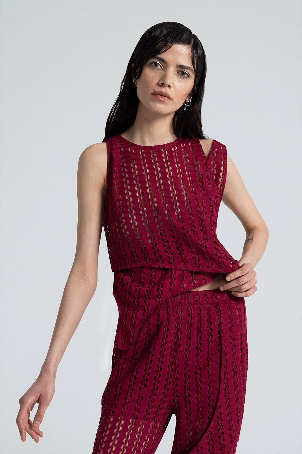 Nil Ergüven-Evanthe File Bluz-Top-2-Milagron.com