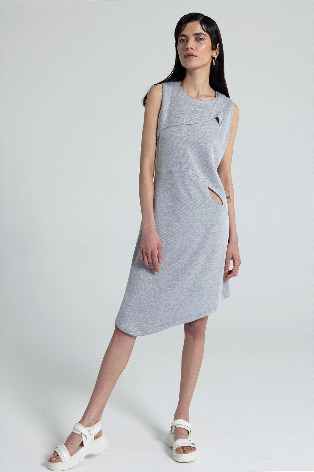 Nil Ergüven-Fresia Örme Elbise-Elbise-1-Milagron.com