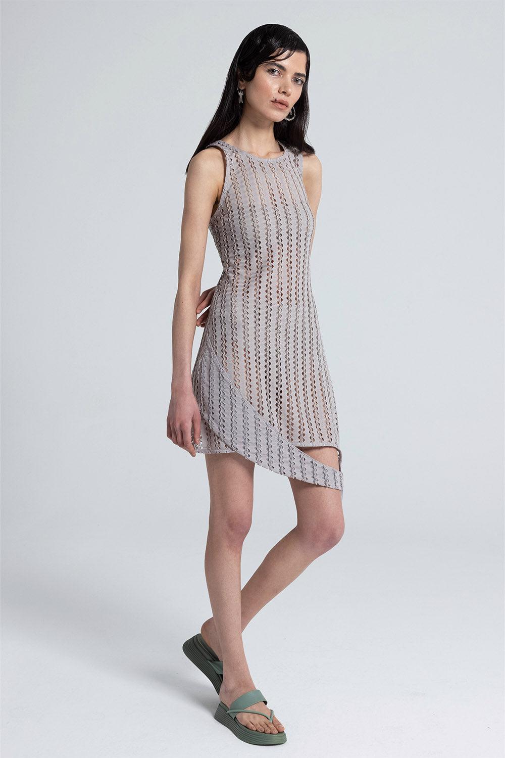 Nil Ergüven-Penthia File Elbise-Elbise-1-Milagron.com