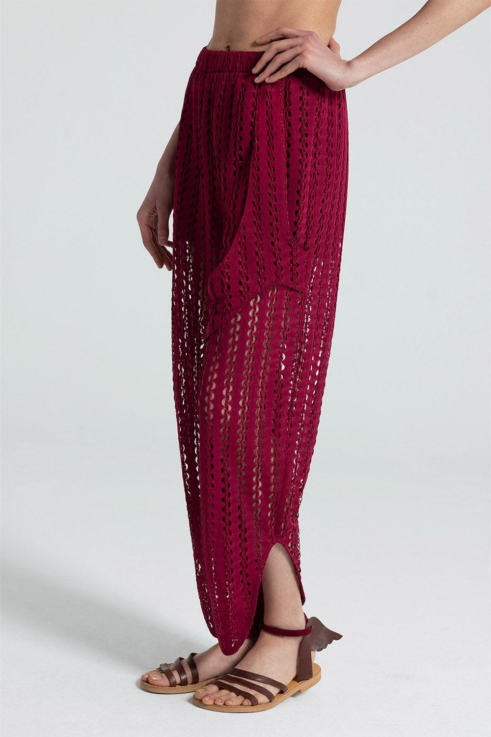 Nil Ergüven-Rhoda File Pantolon-Pantolon-1-Milagron.com