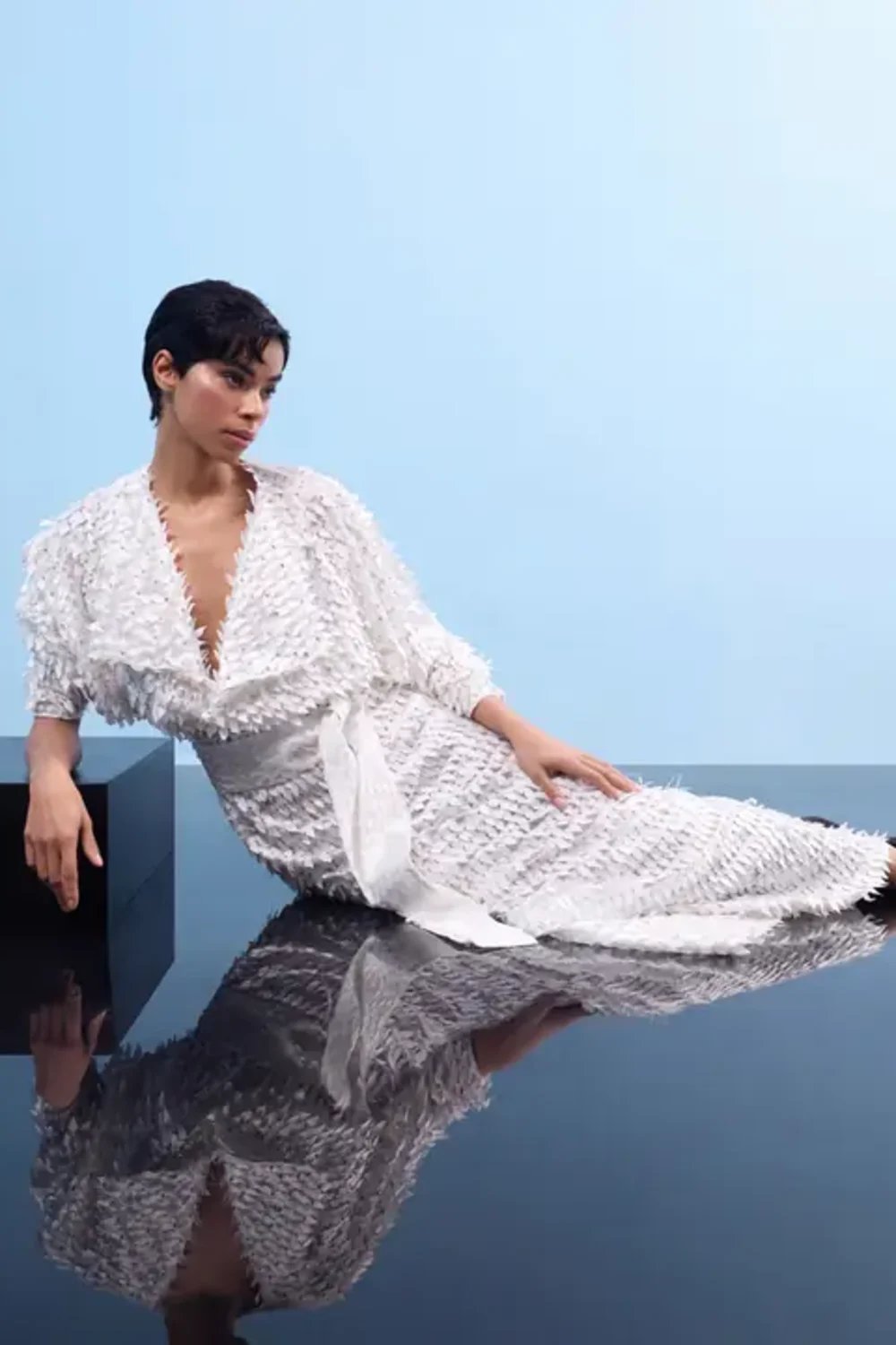 Nilgün Mirza-Di̇kme Taşli Göz Alici Gece Elbisesi-Elbise-1-Milagron.com