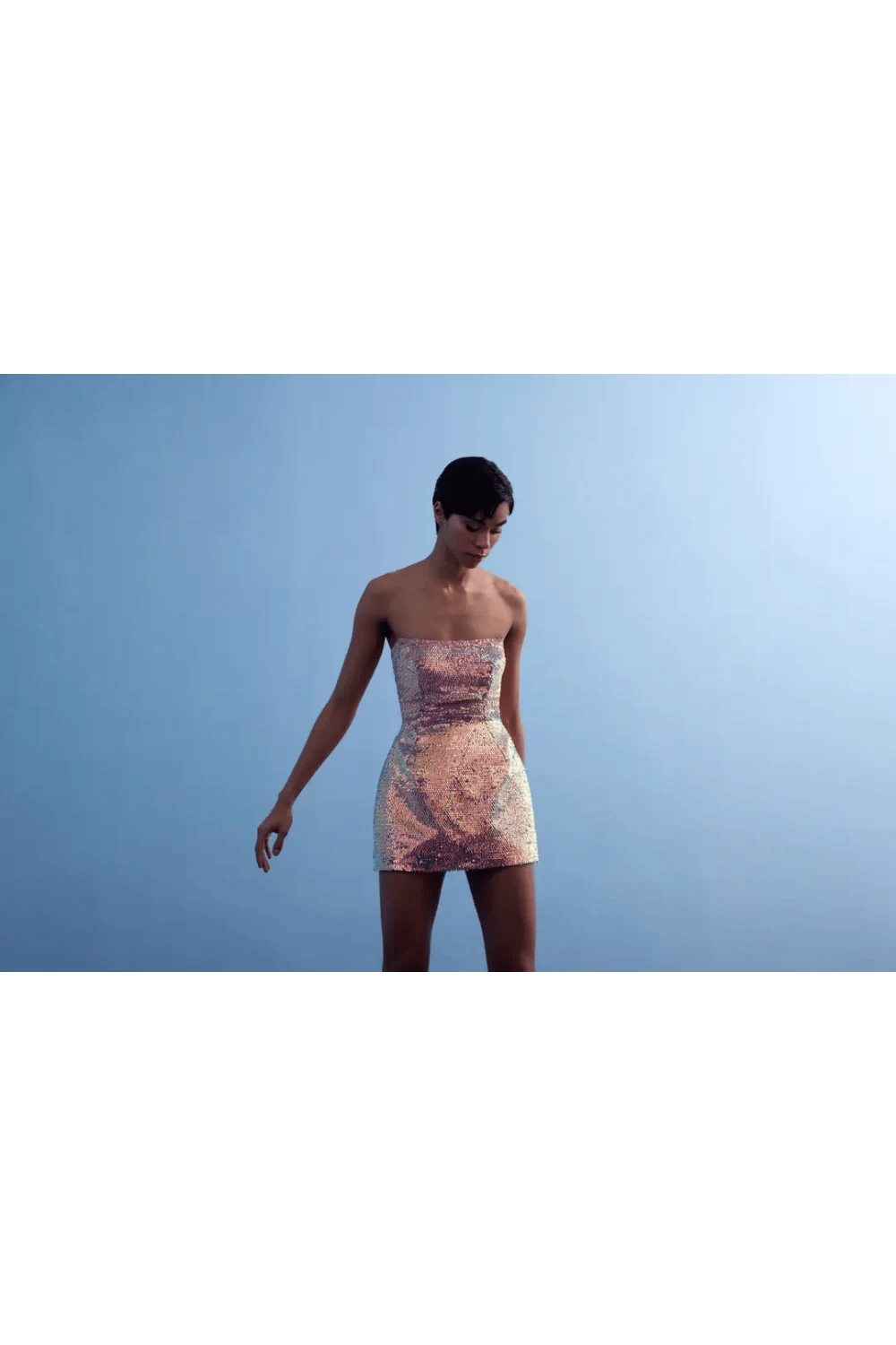 Nilgün Mirza-Ethereal Gli̇mmer Mi̇ni̇ Elbi̇se-Elbise-6-Milagron.com