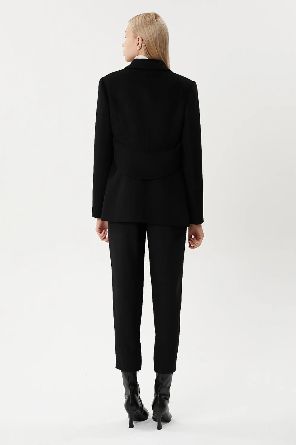 Nilgün Mirza-Kaşmir,garnili Tek Düğme Ceket-Ceket-6-Milagron.com