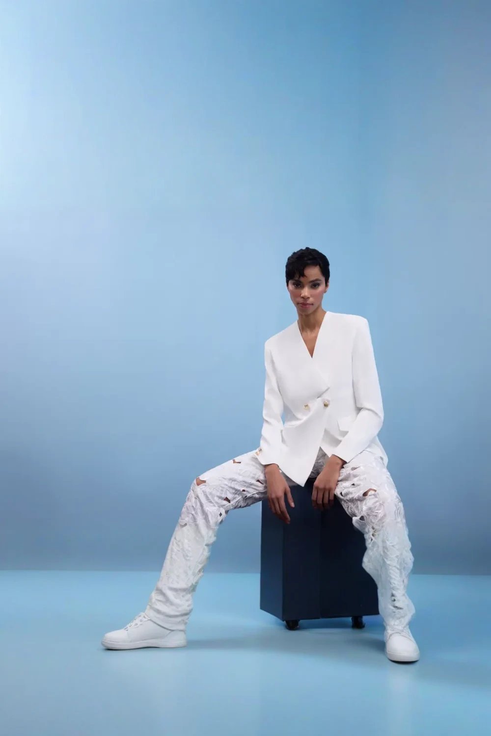 Nilgün Mirza-Orki̇de Kesi̇m Dokulu Pantolon-Pantolon-3-Milagron.com