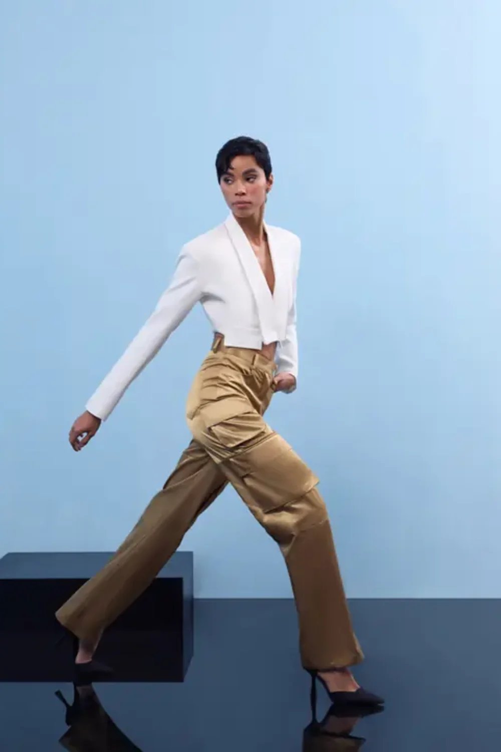 Nilgün Mirza-Taşlı Crop Ceket-Ceket-2-Milagron.com