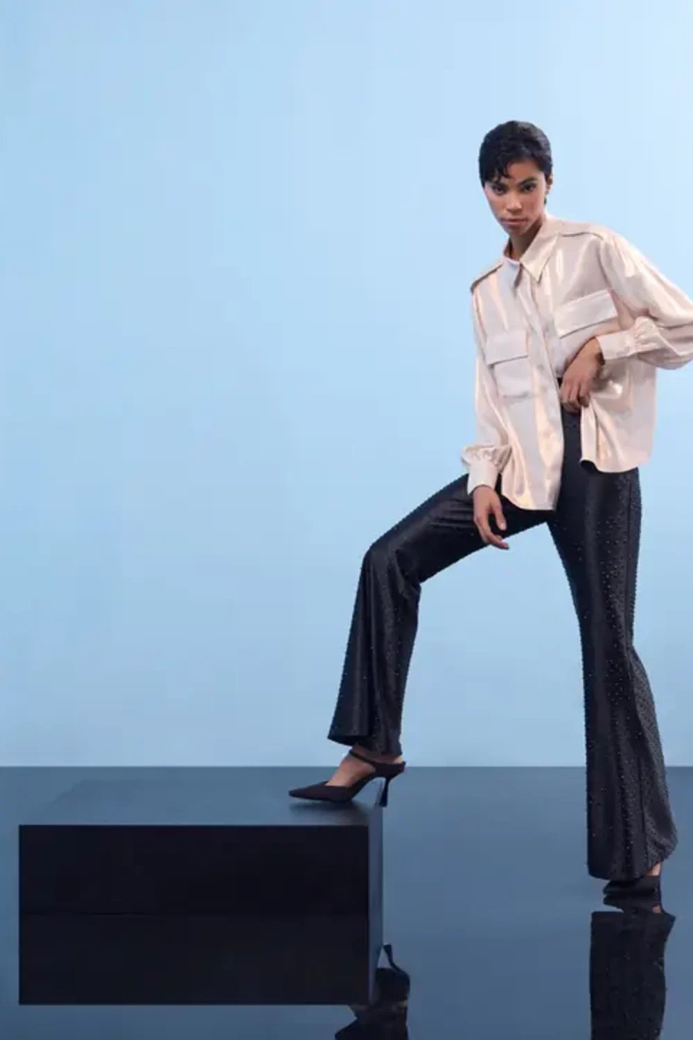 Nilgün Mirza-Taşlı Pantolon-Pantolon-1-Milagron.com